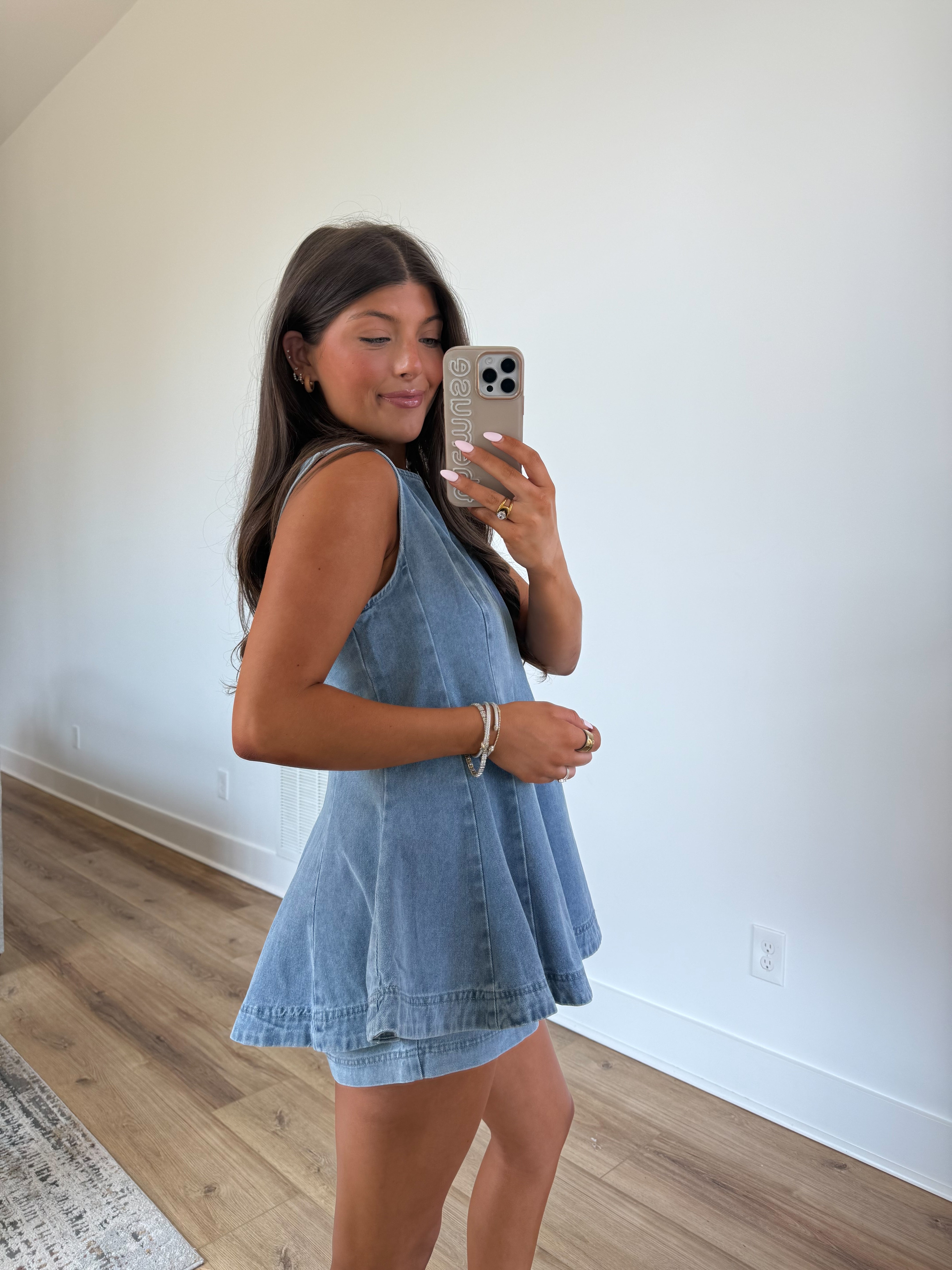 Light Denim Flare Set