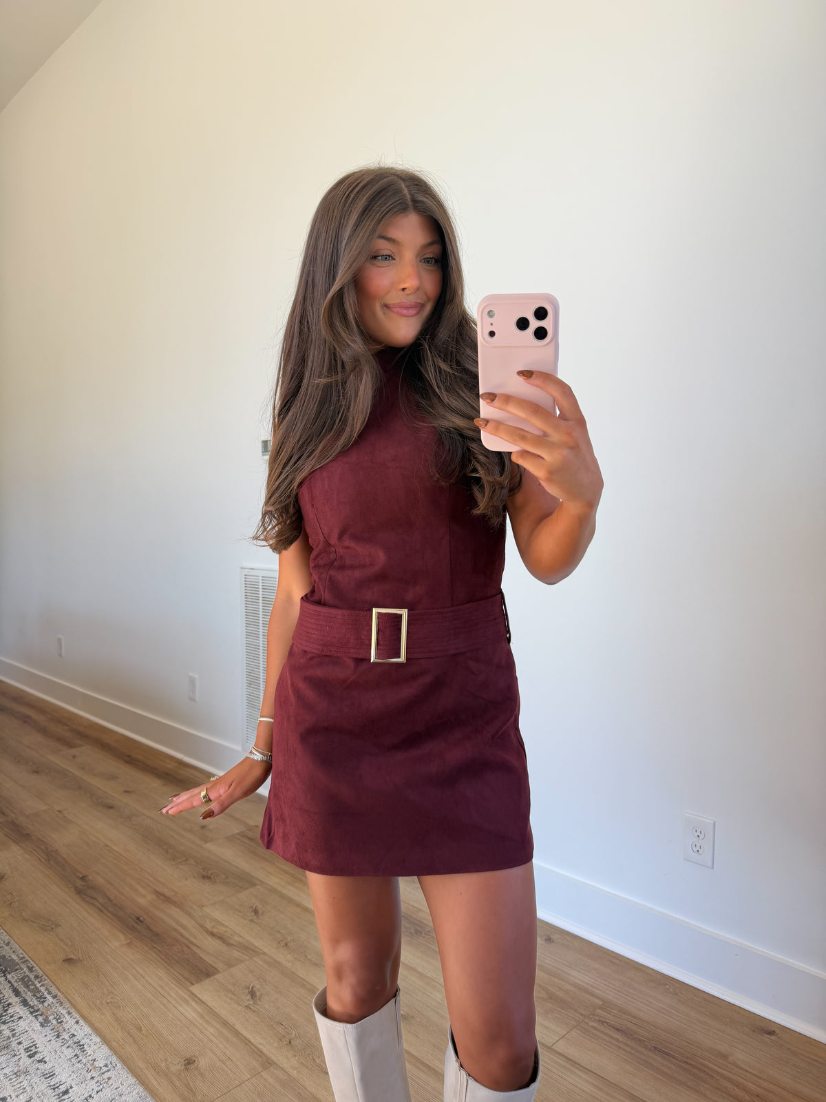 Mod Muse Suede Mini (Burgundy)