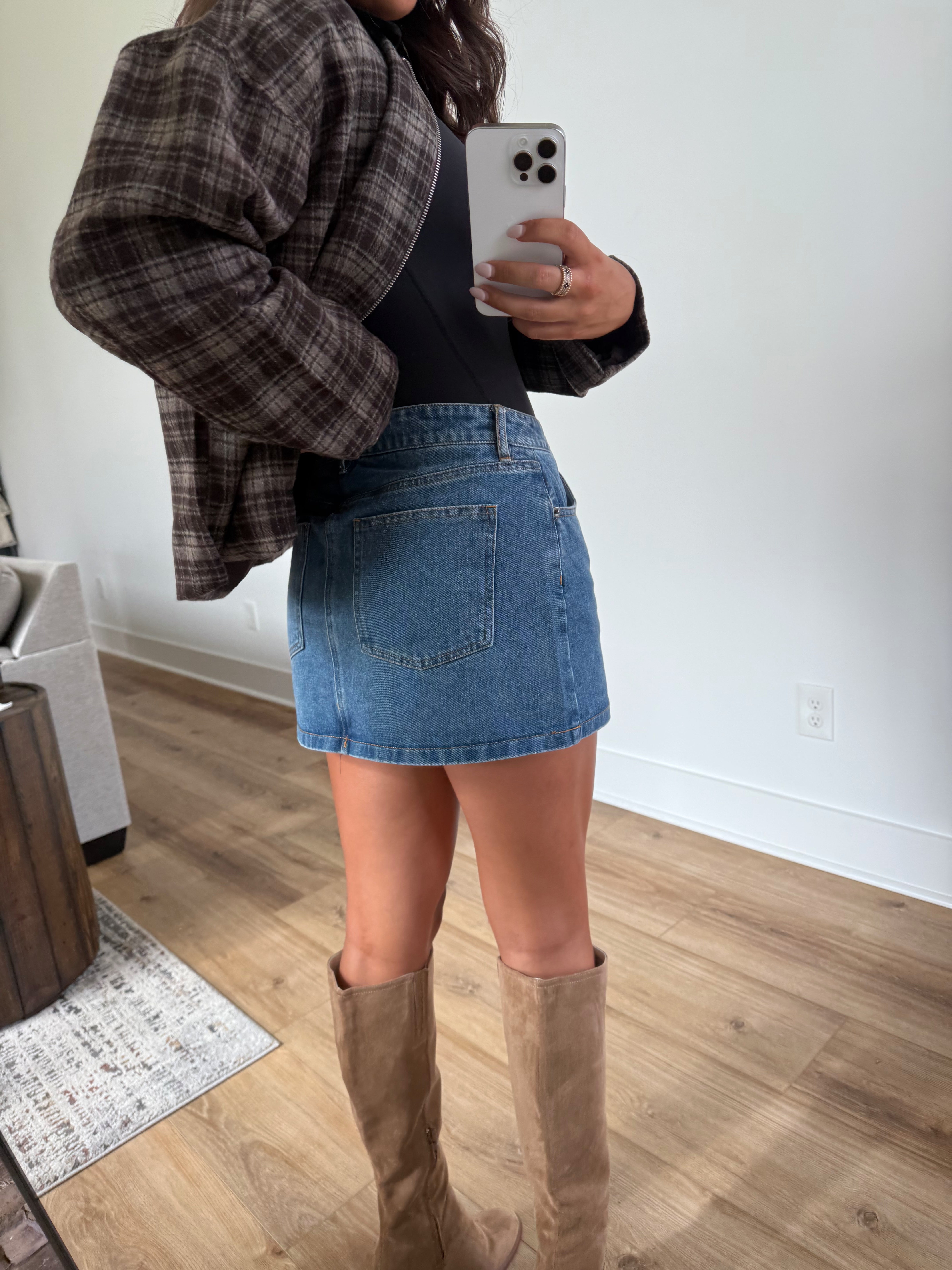 Denim Mini Skirt
