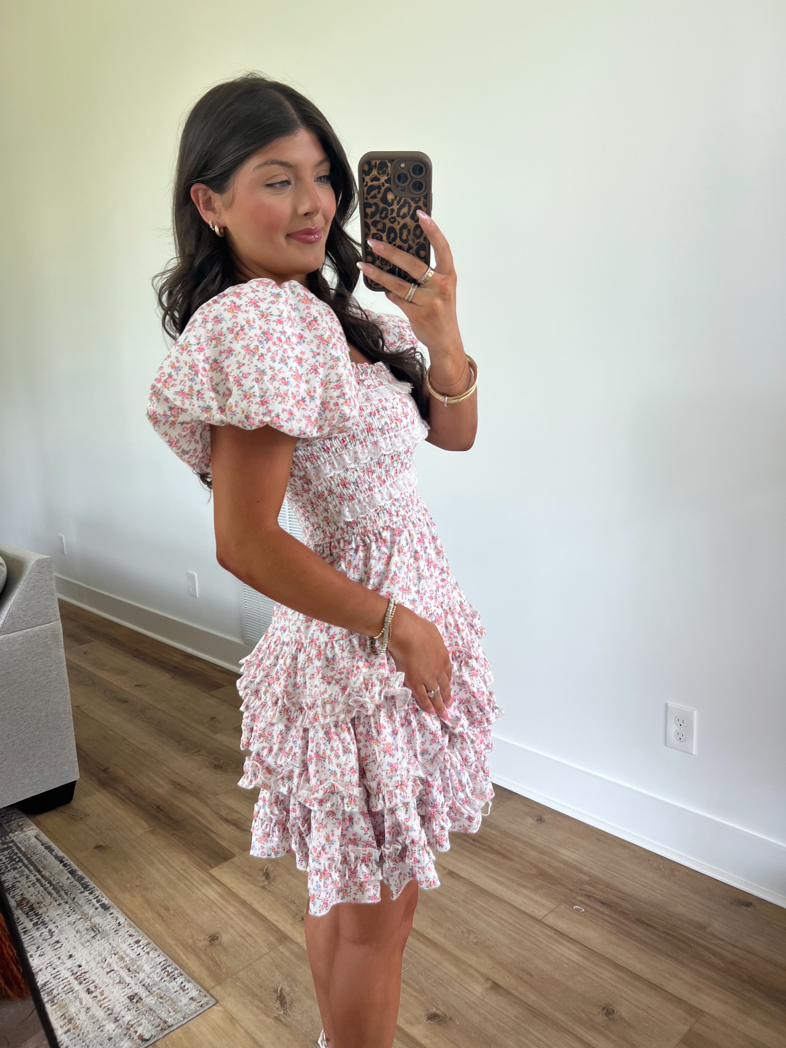 Fancy Frill Mini Dress