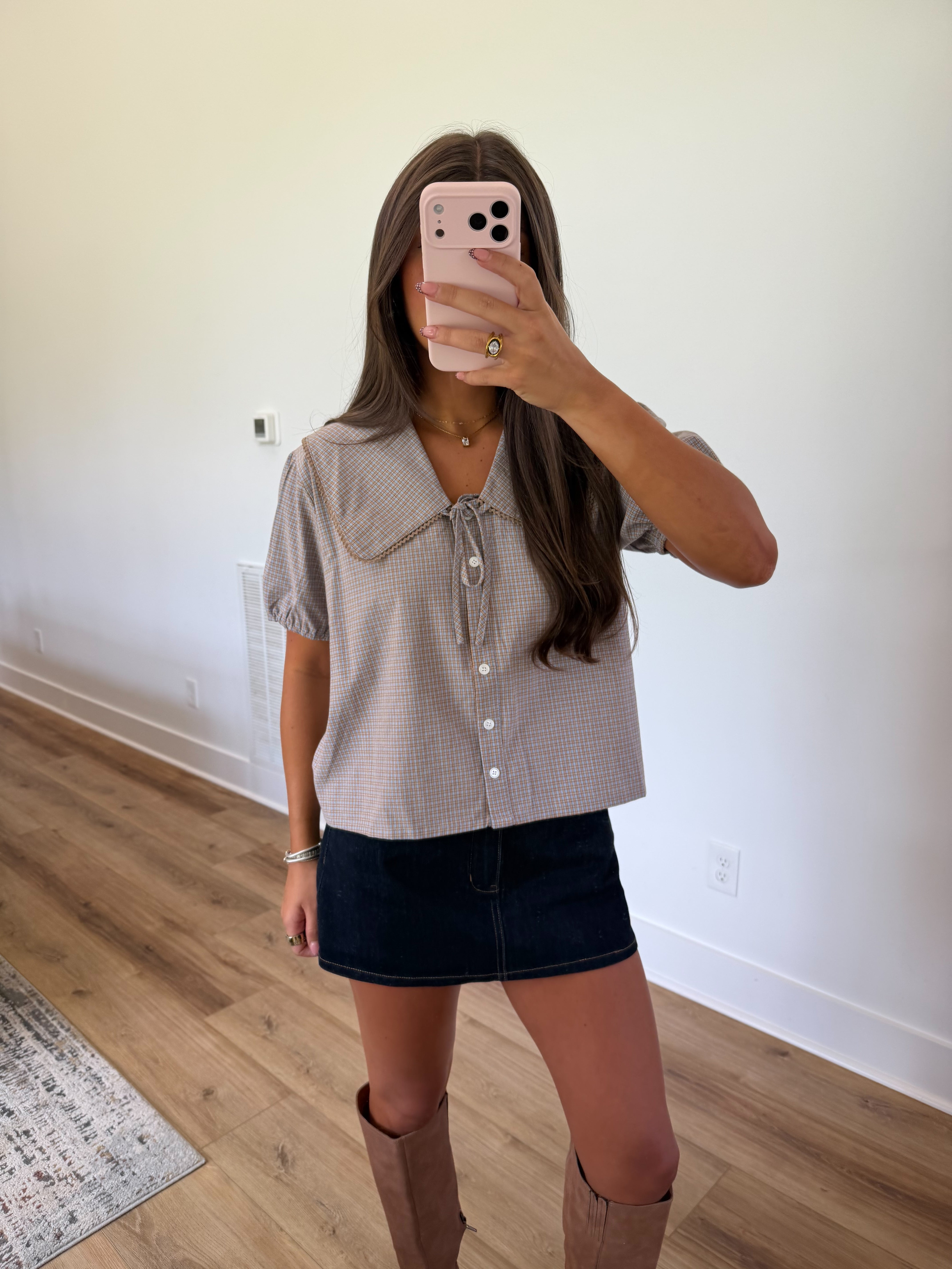 Pumpkin Patch Collar Top