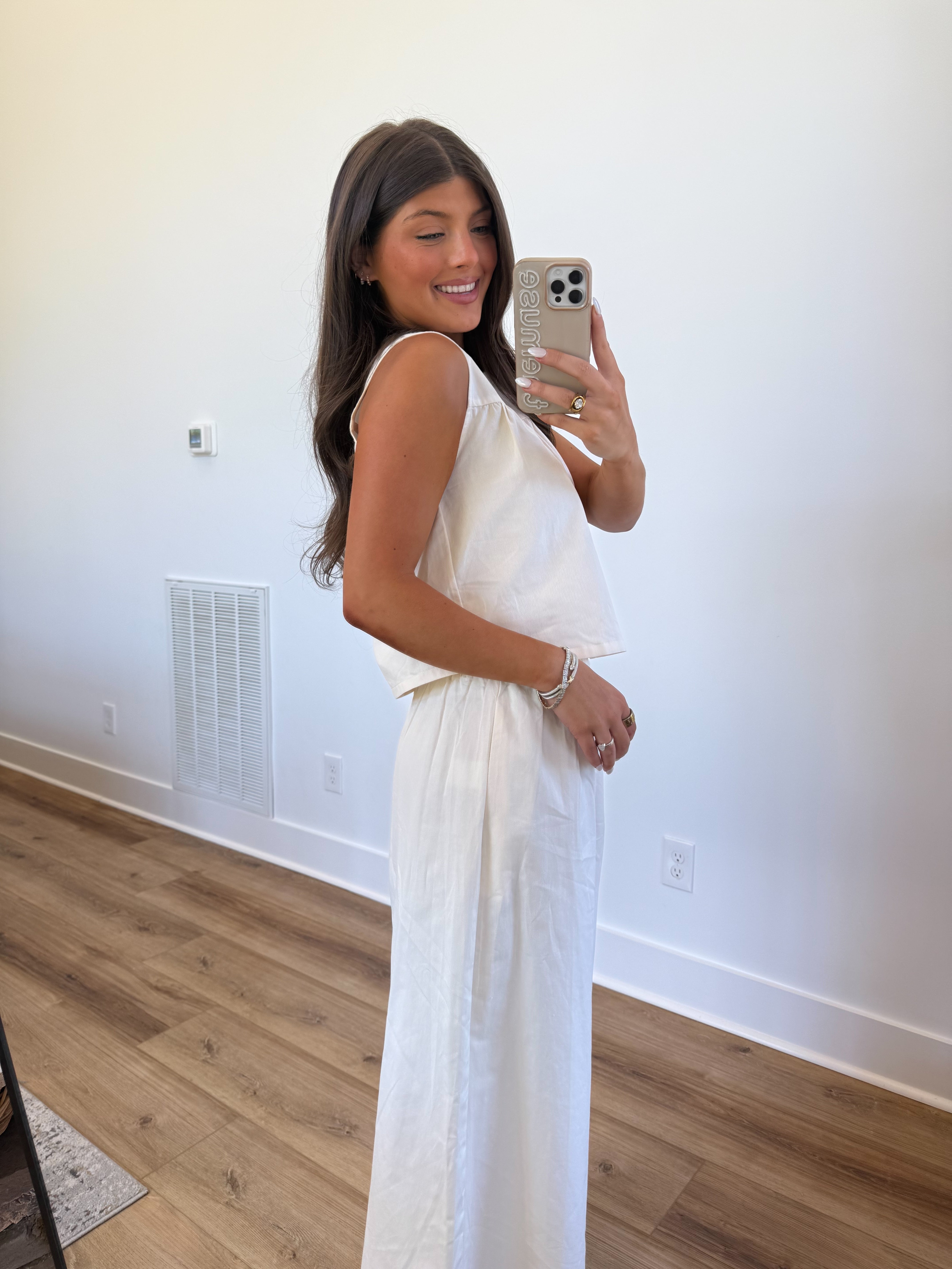 Kaleigh Cream Skirt Set