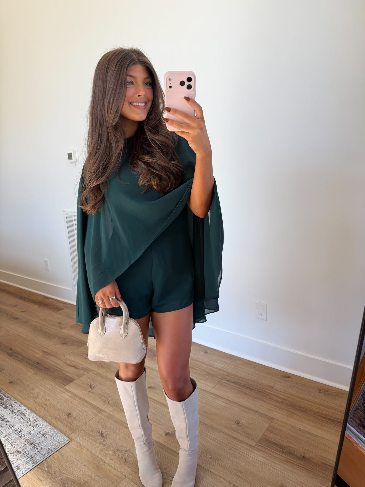 Emerald Cape Romper (PRE-ORDER (1-2 weeks)/ Restock)