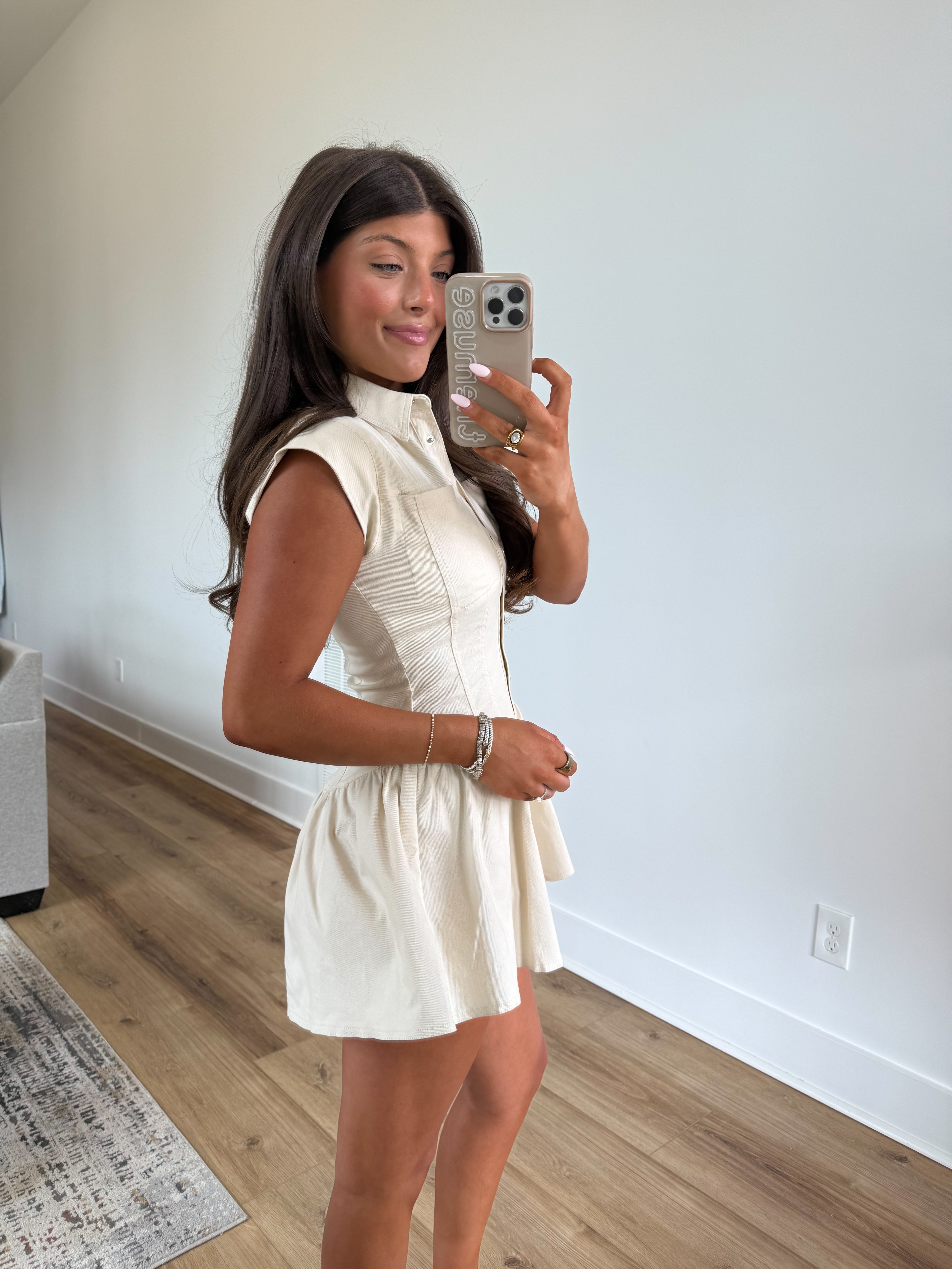 Cream Flare Romper