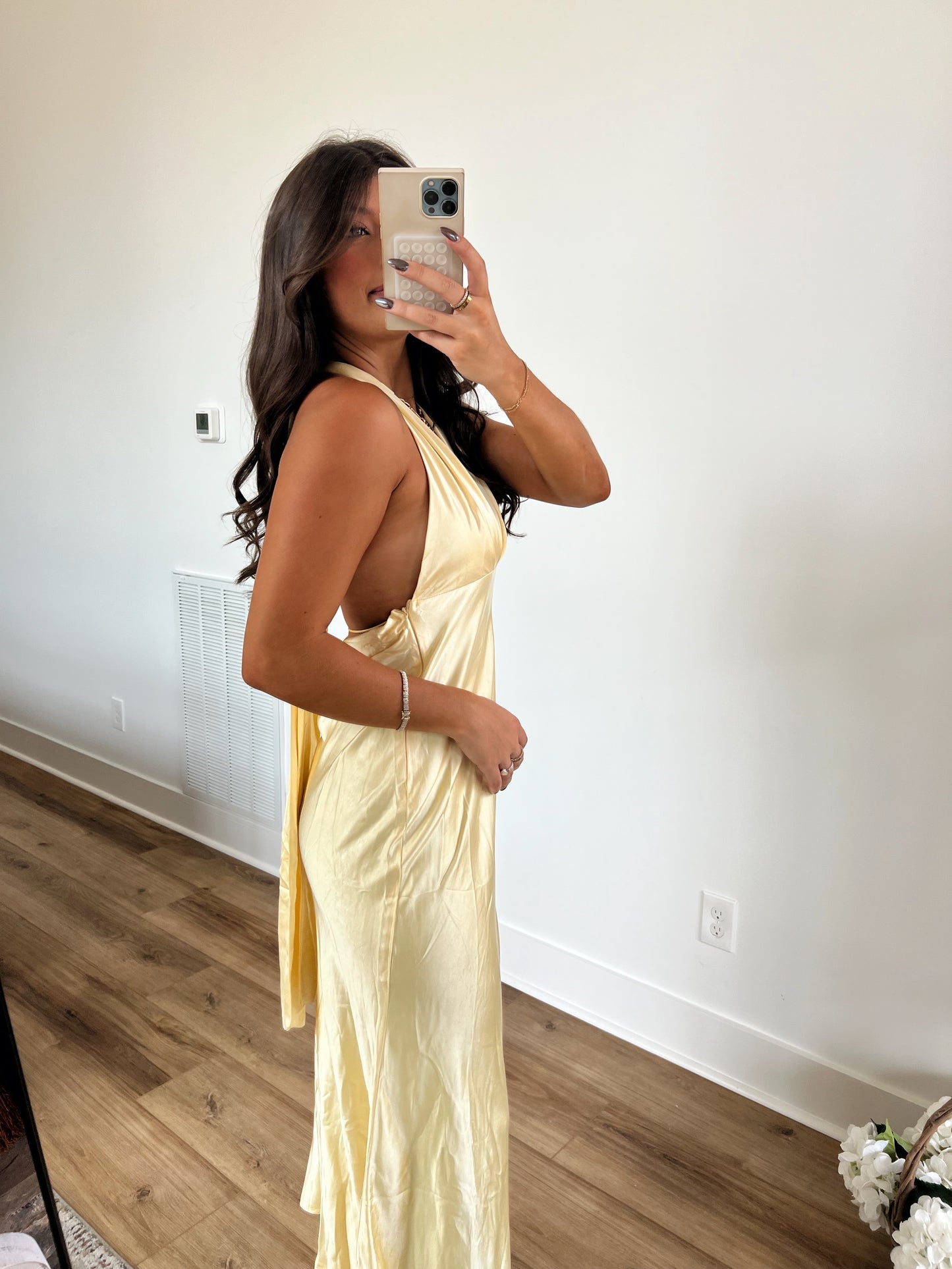 Butter Yellow Wrap Maxi Dress