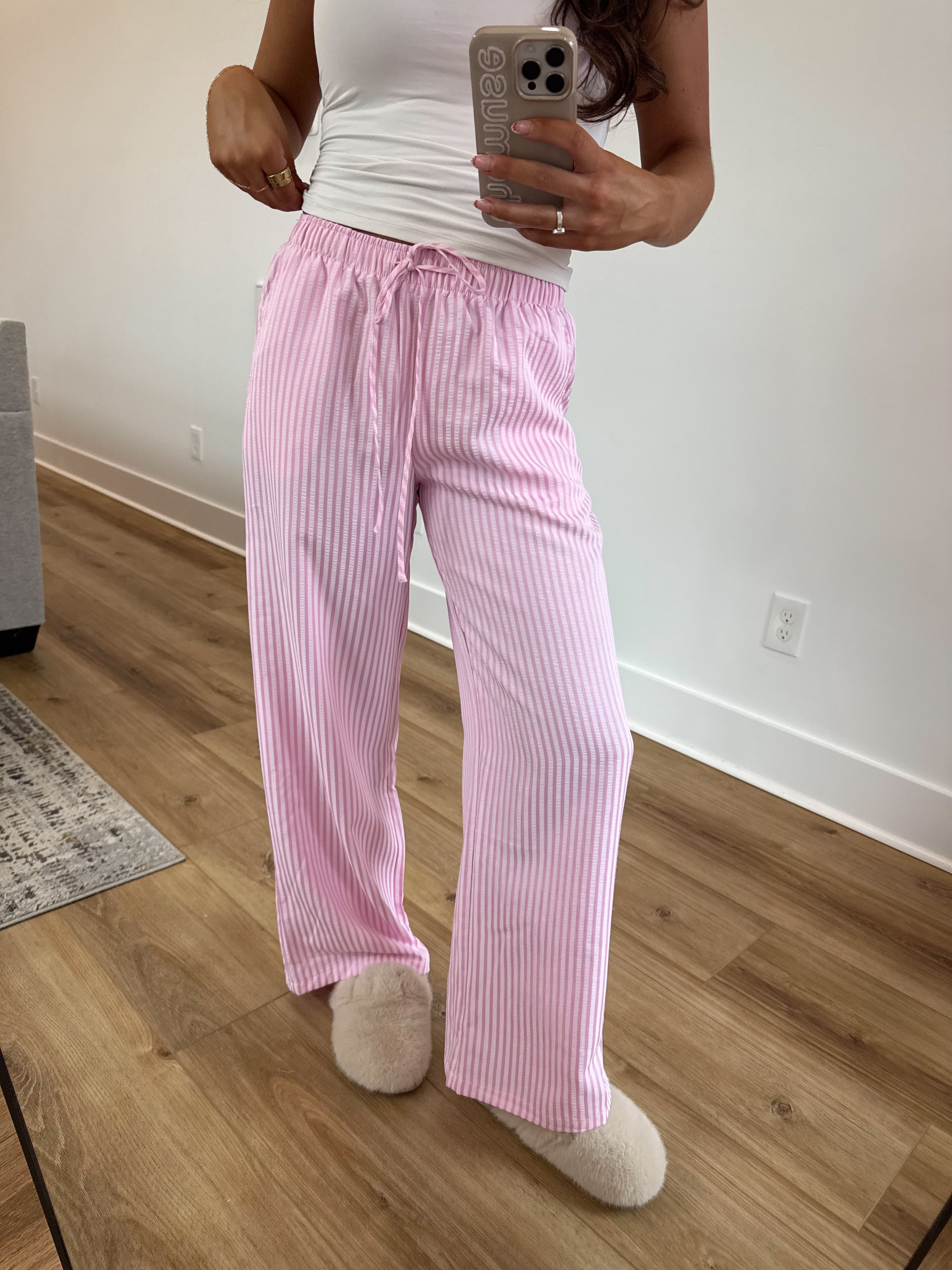 Pink Seersucker Pants – Shop The Muse