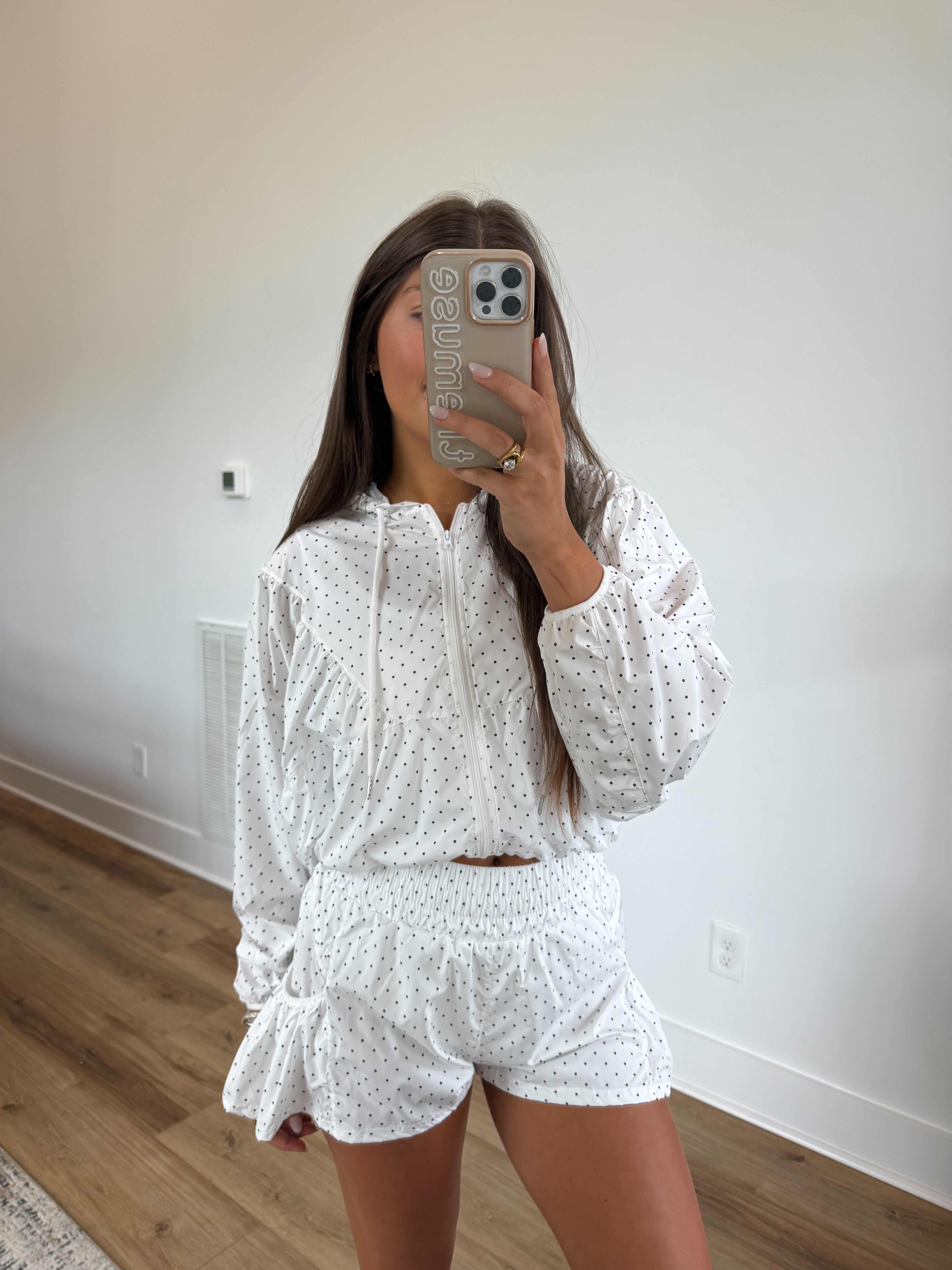 Polka Dot Windbreaker Set