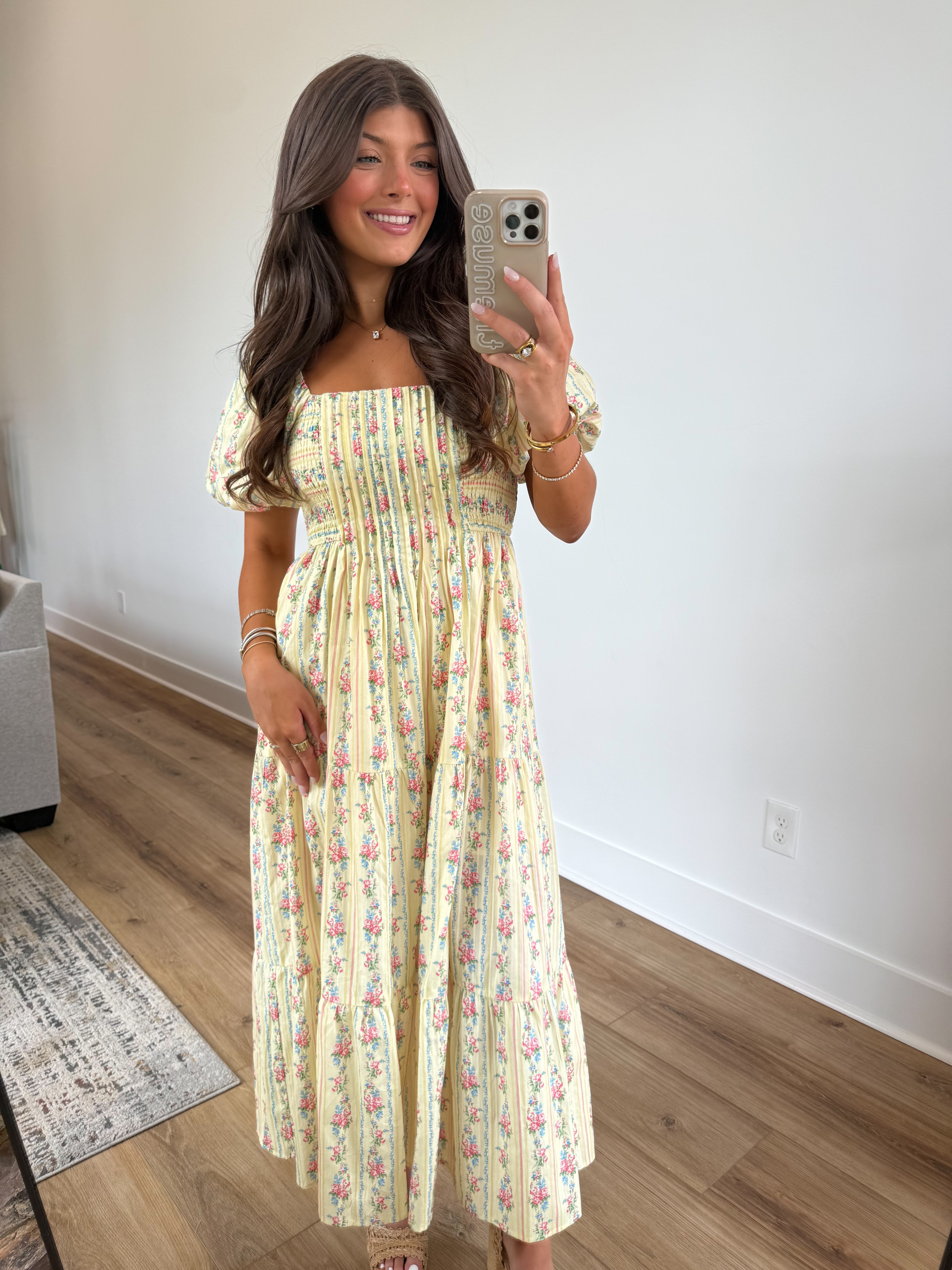 Caroline Puff Sleeve Dress