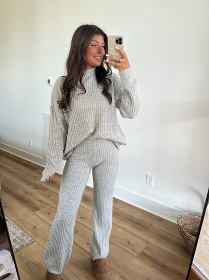 Off Day Cozy Ribbed Knit Set