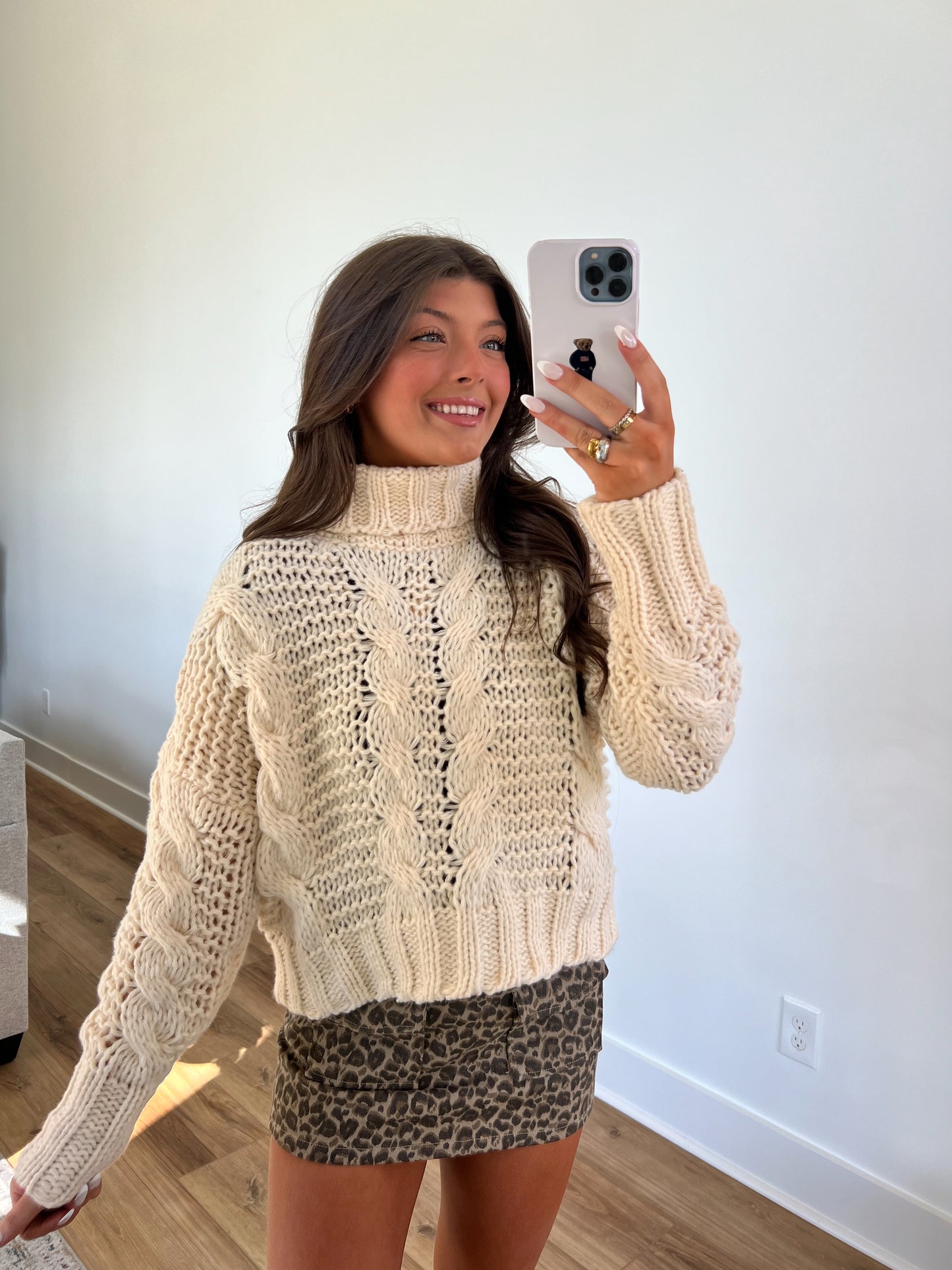 Chunky Knit Turtle Neck Swearer