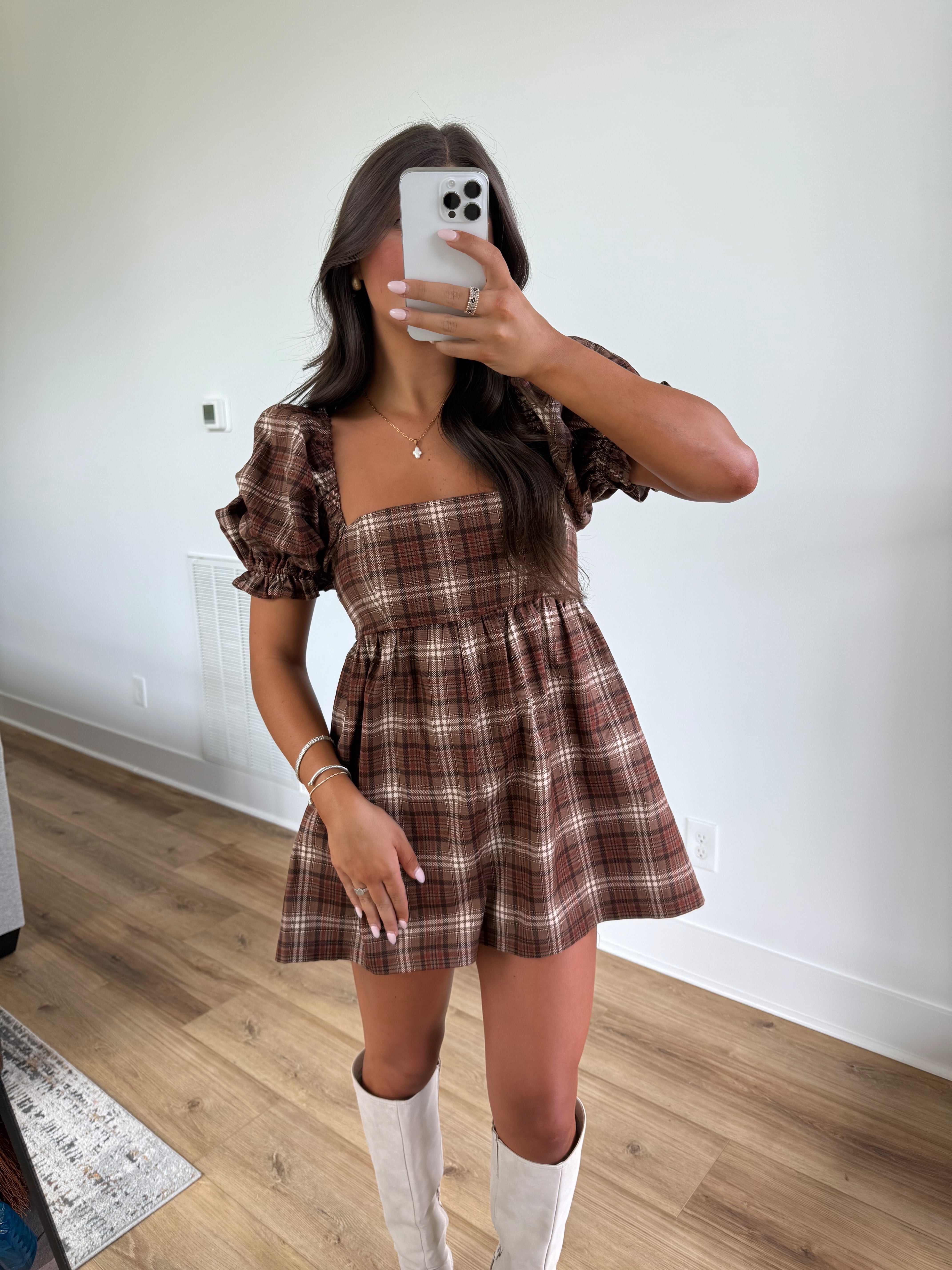 Dillion Plaid Romper(PRE-ORDER (1-2 week)/ Restock)