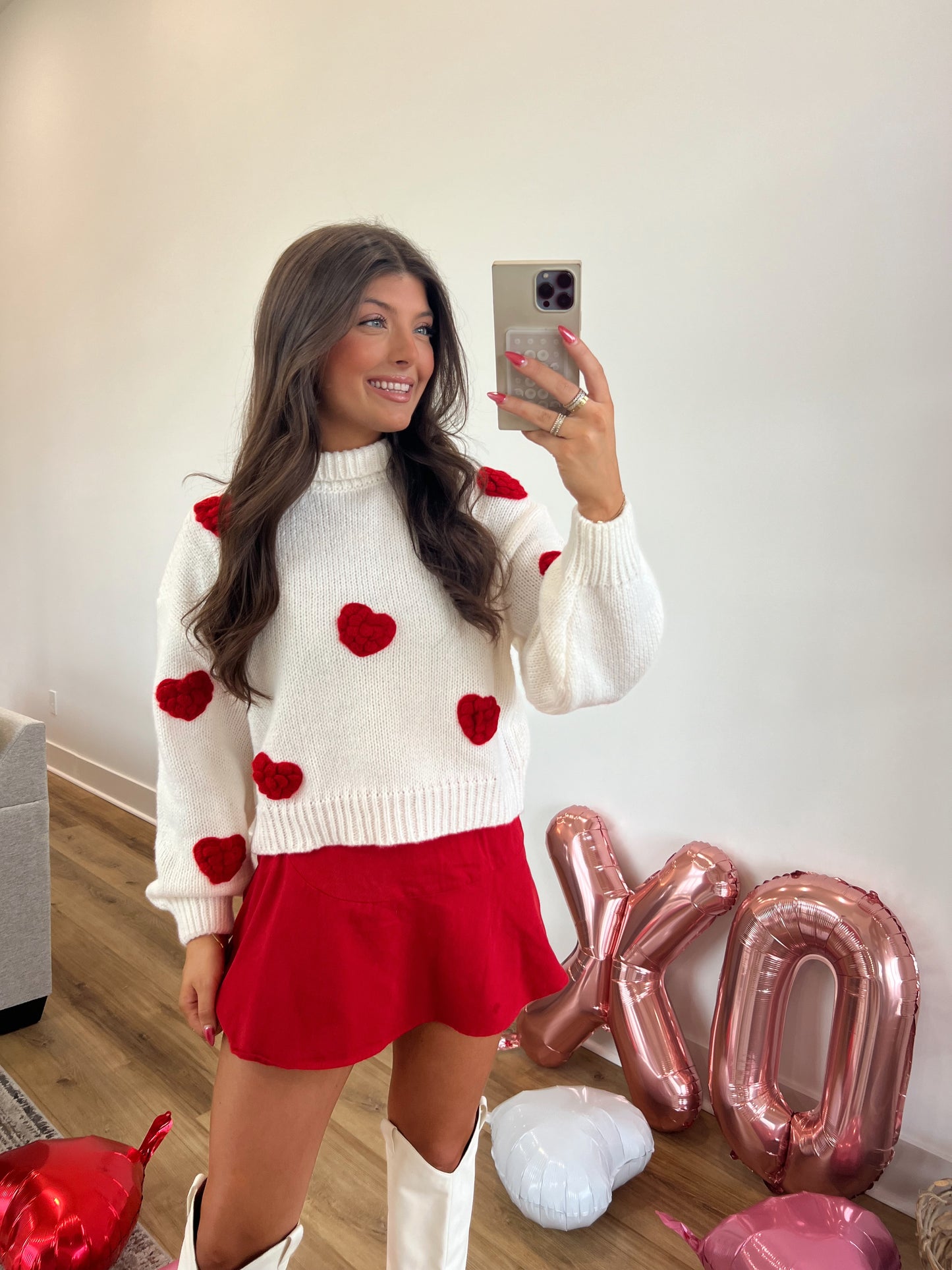 Hearts All Over The World Sweater