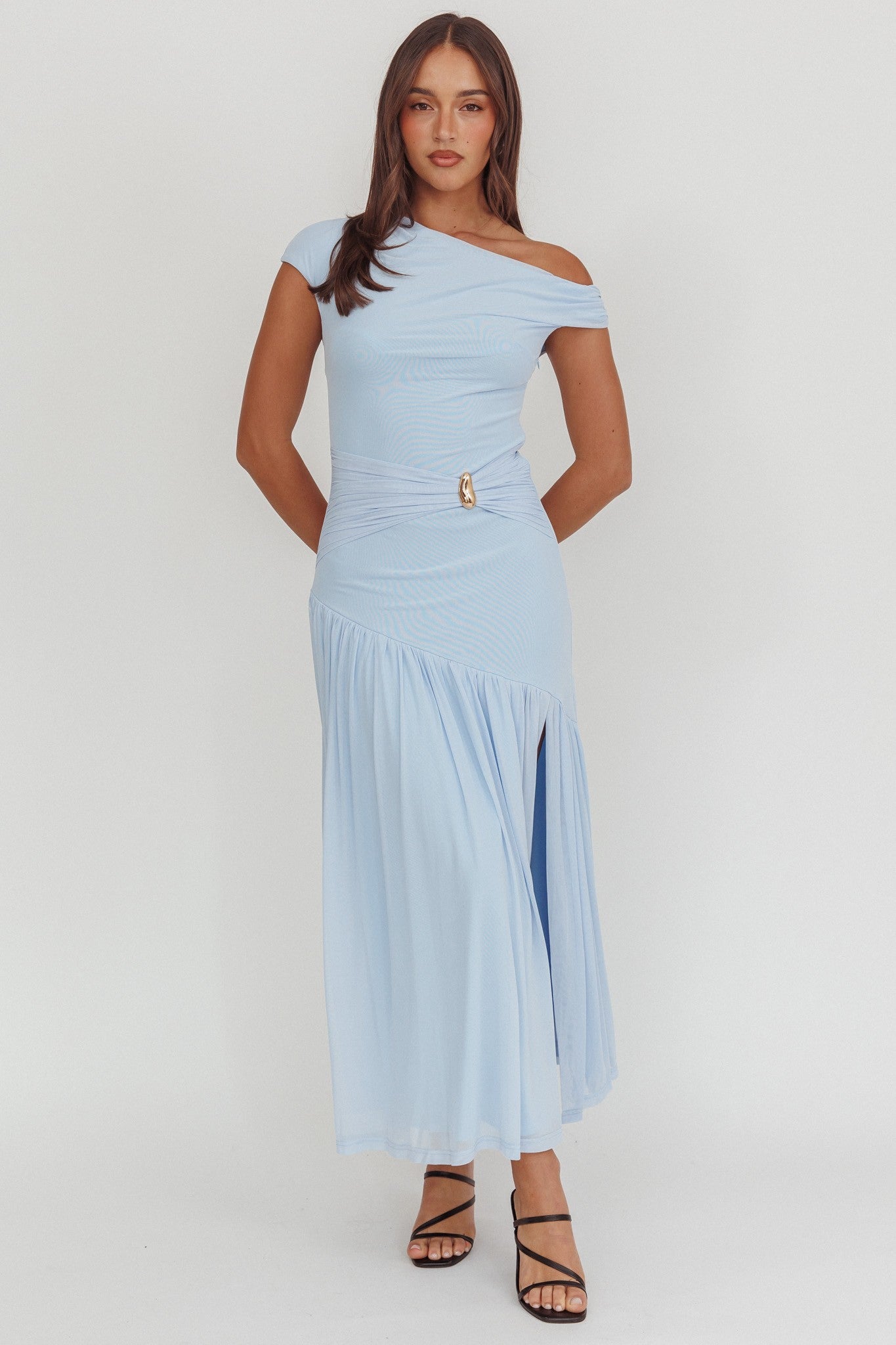 The Santorini Sky Dress (PRE-ORDER (1-2 weeks)/ Restock)