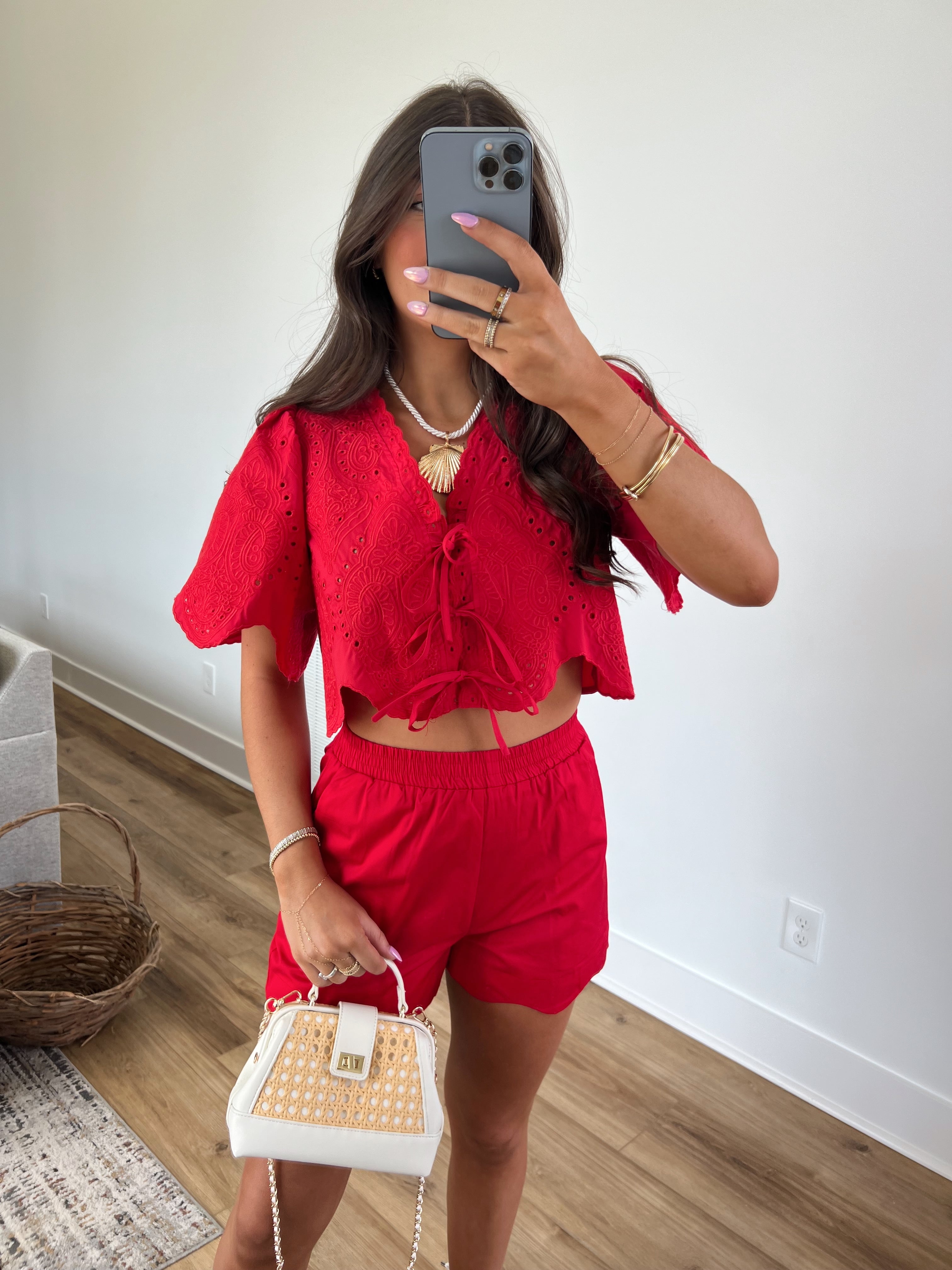 Red Reef Shorts Set