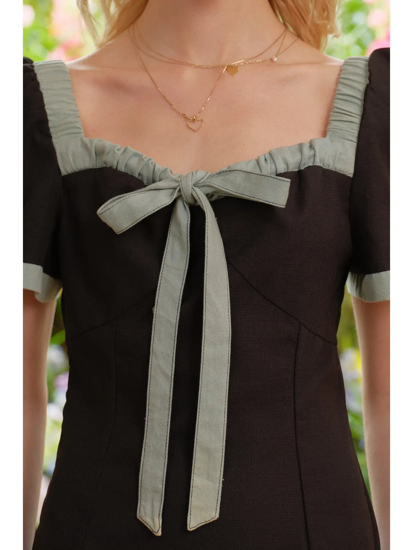 Blackberry Bow Mini Dress