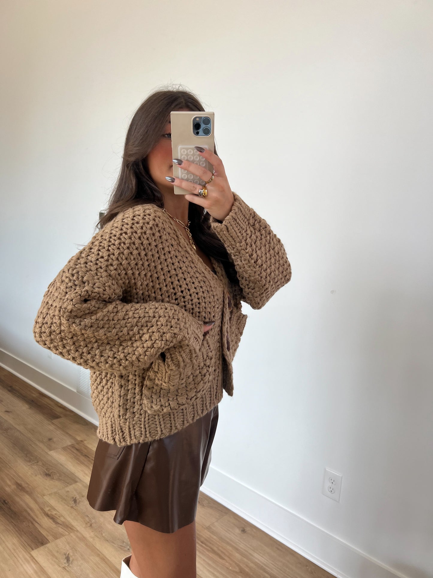 Beary Chunky Knit Cardigan (Restock)