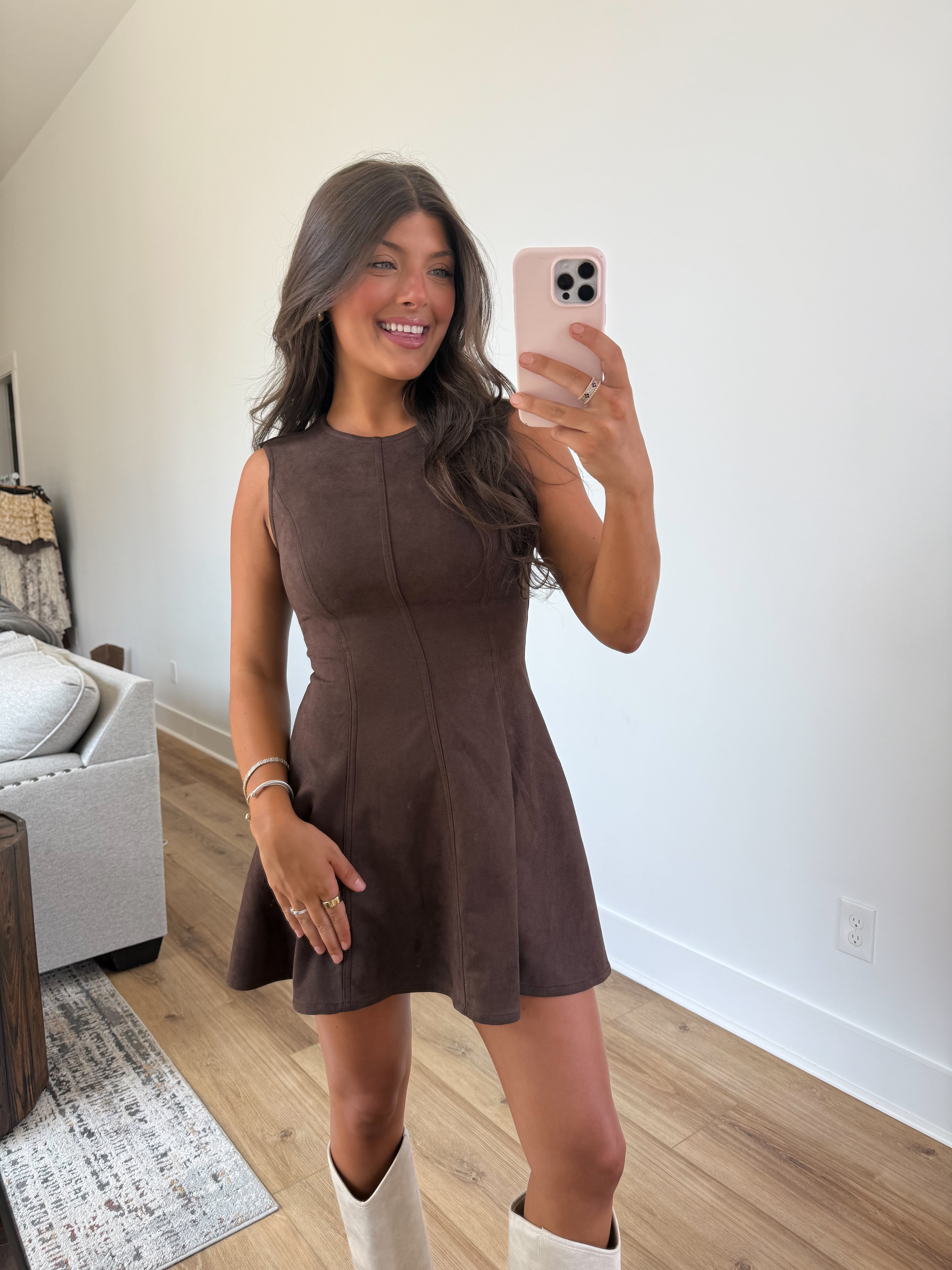 Sweet on You Dress (Suede)