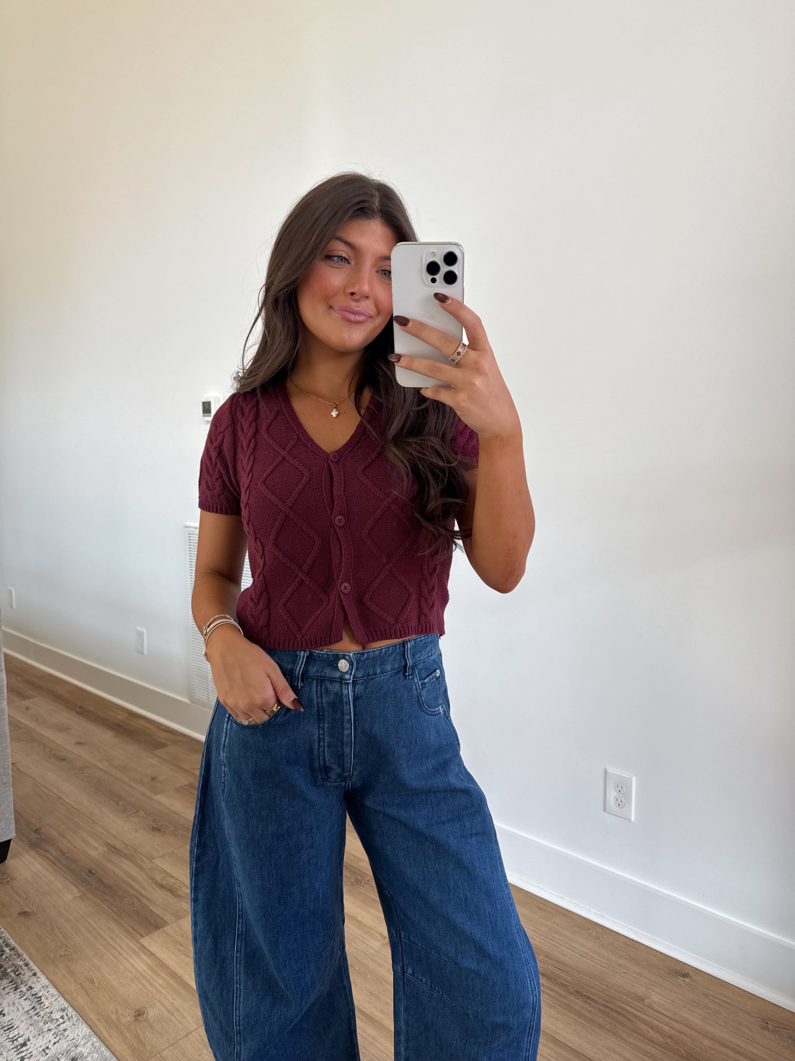 The Cranberry Knit Tee