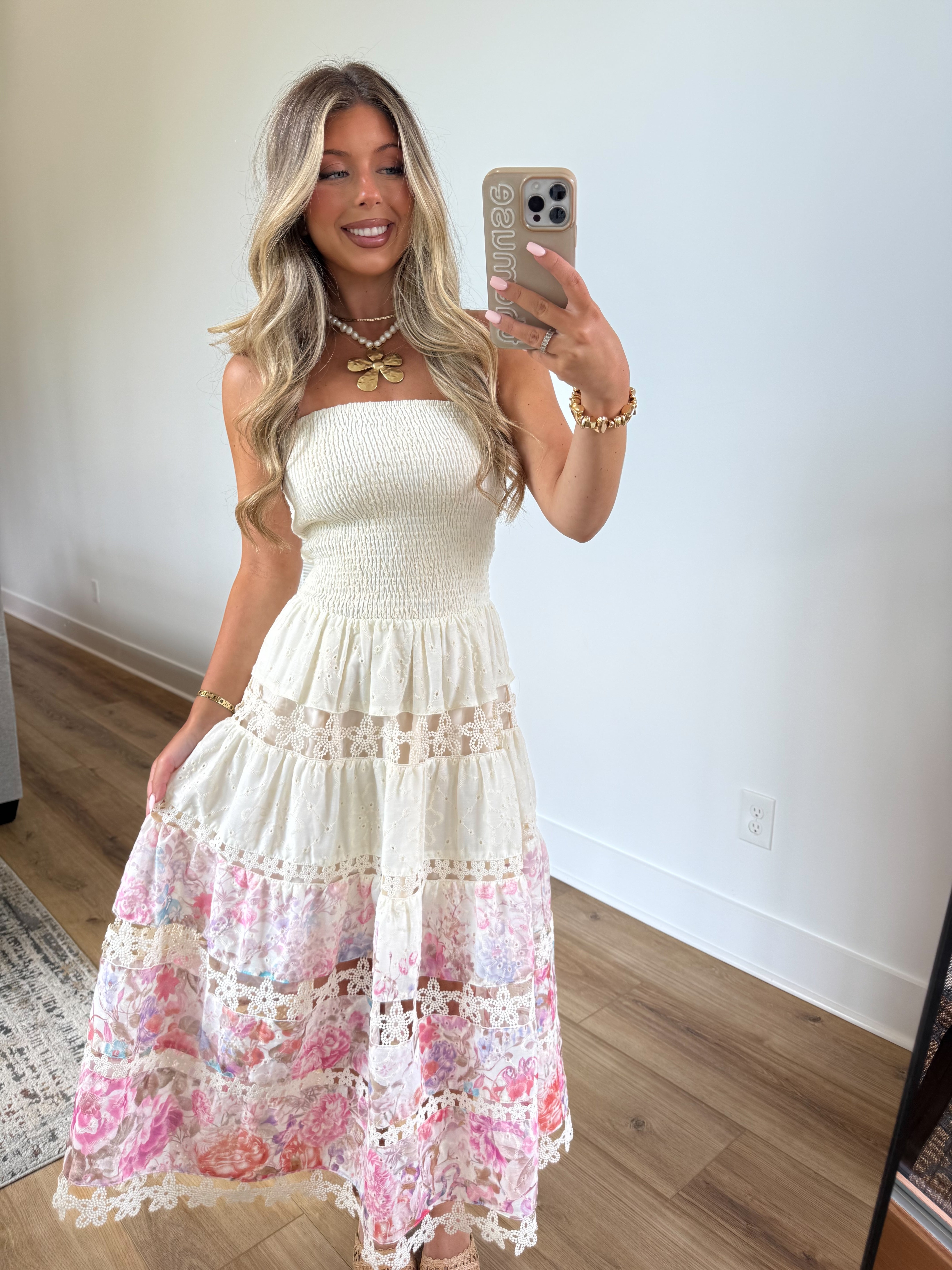 Lace Soirée Dress (Island Time)