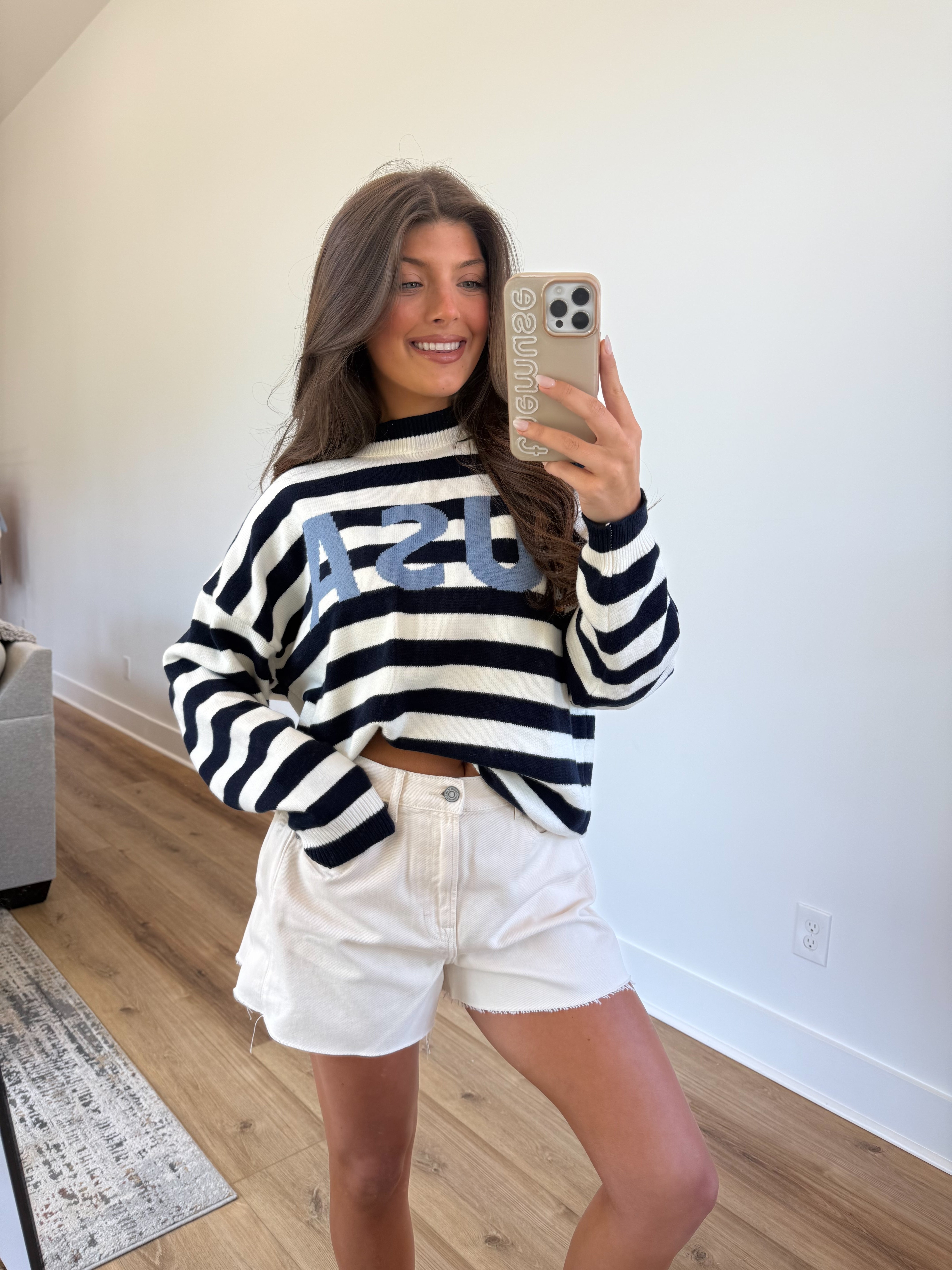 Baby Blue USA Sweater