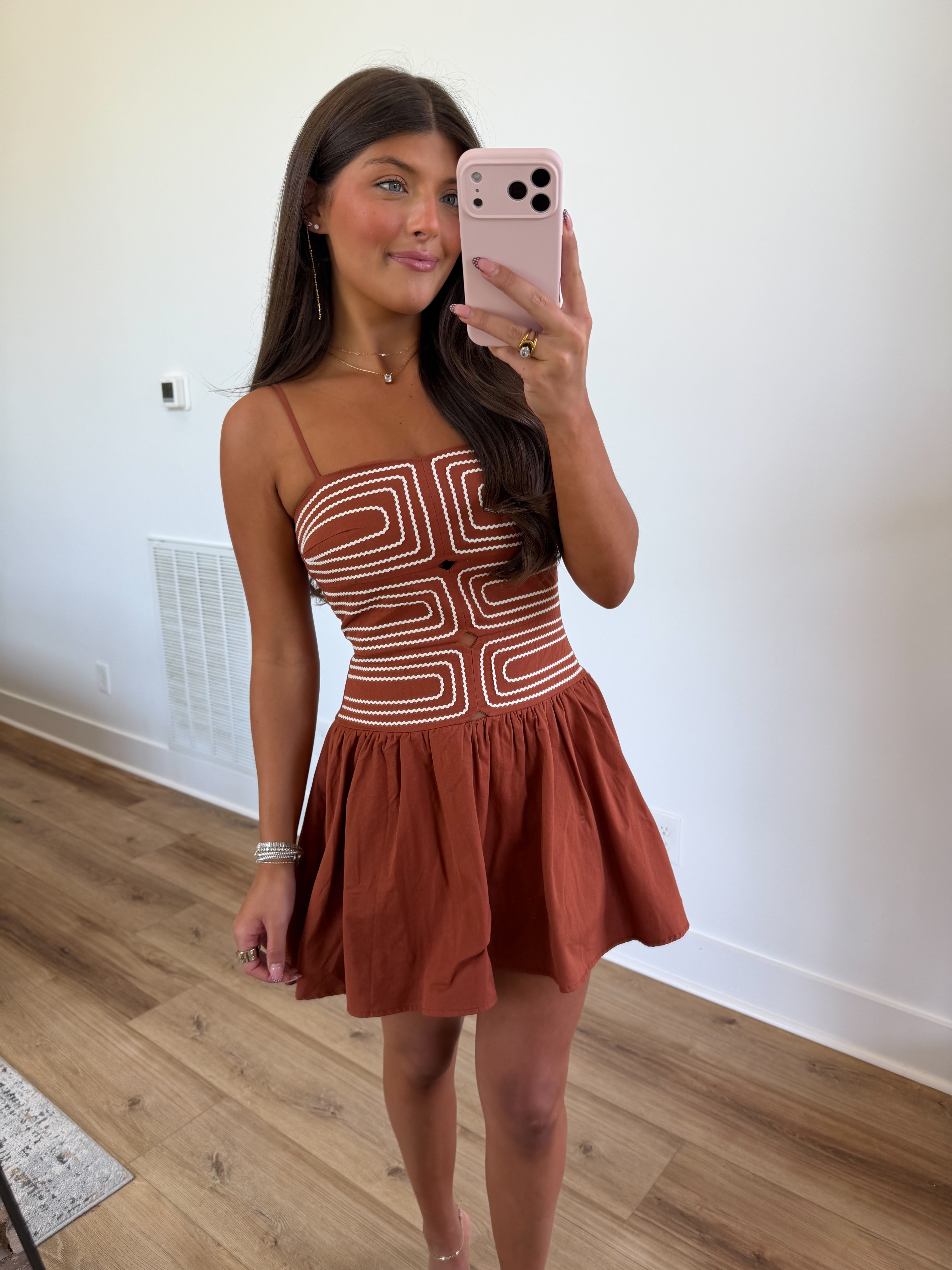 Pippa Mini Dress (Pumpkin Spice)