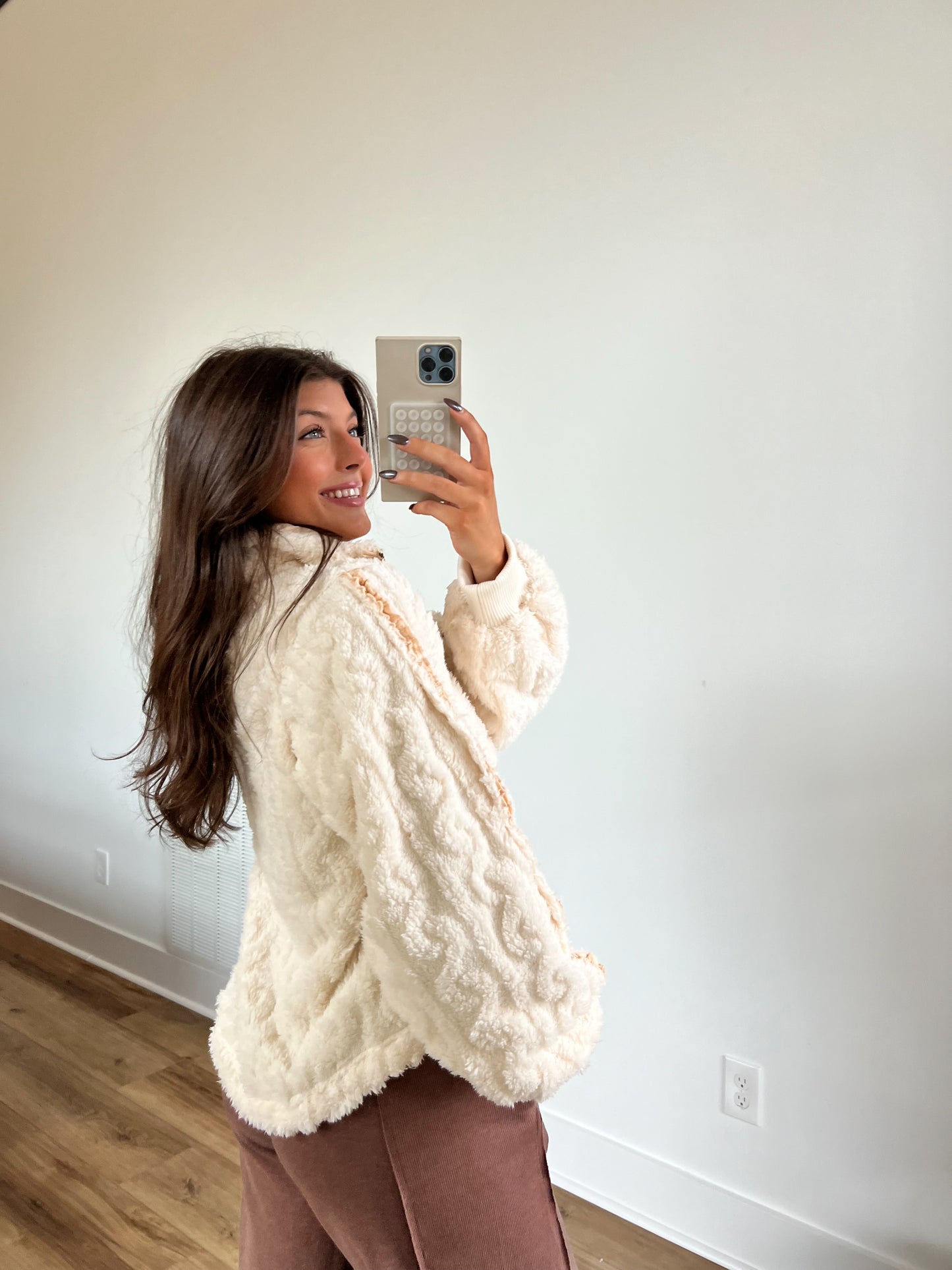 Cream Teddy Pullover