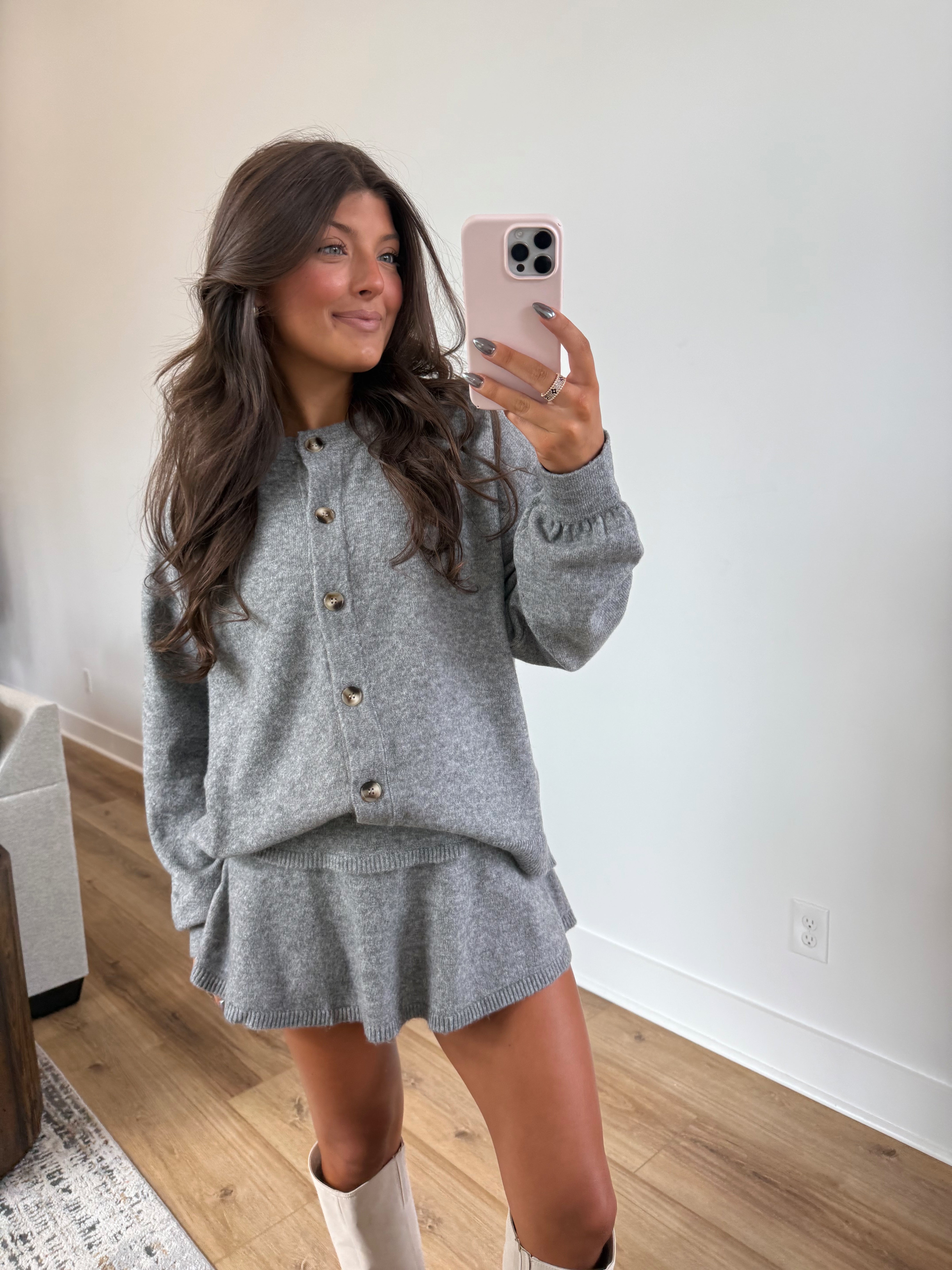 Charlotte Sweater Set (Grey)