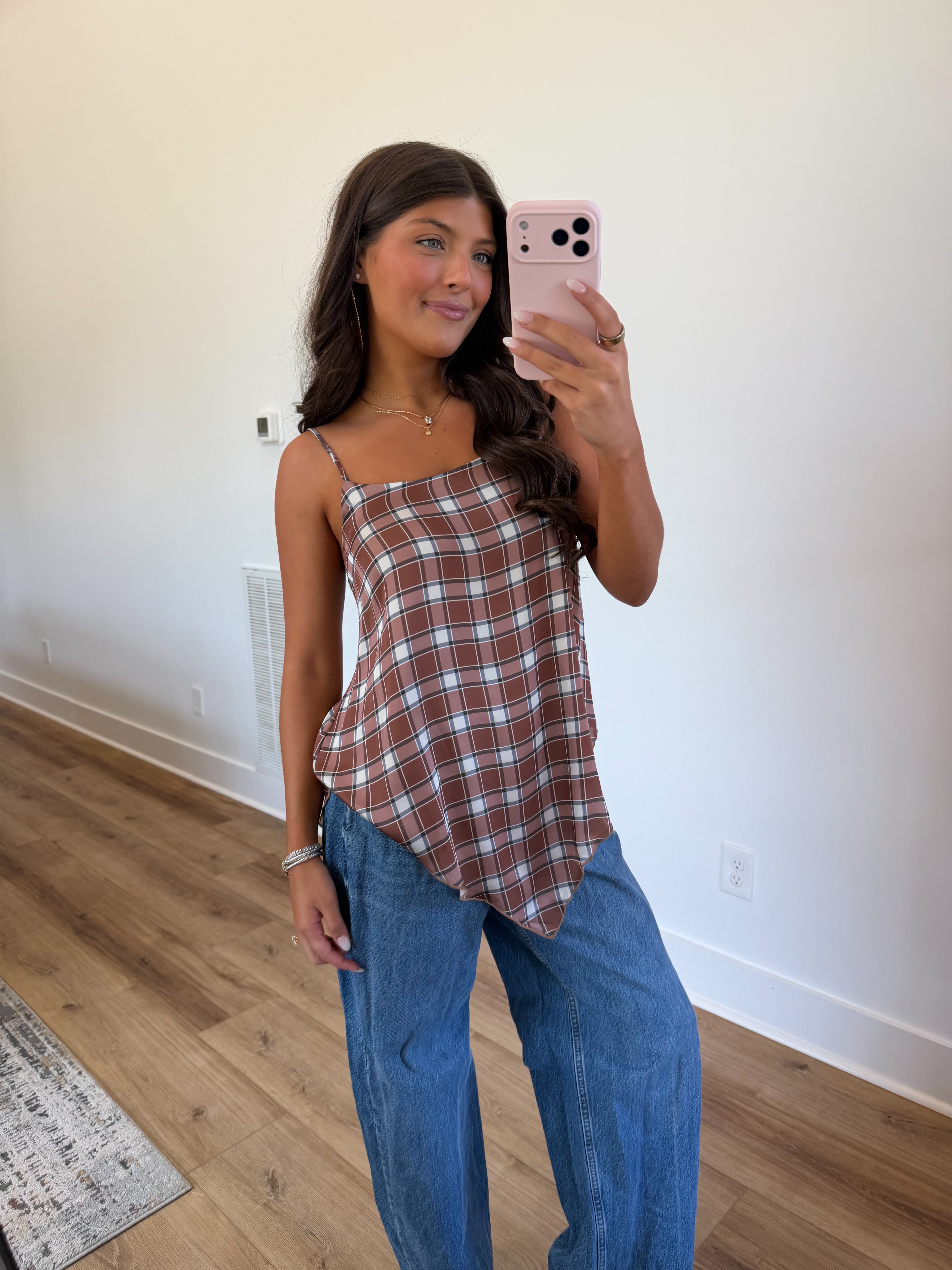 Gingham & Gone Top