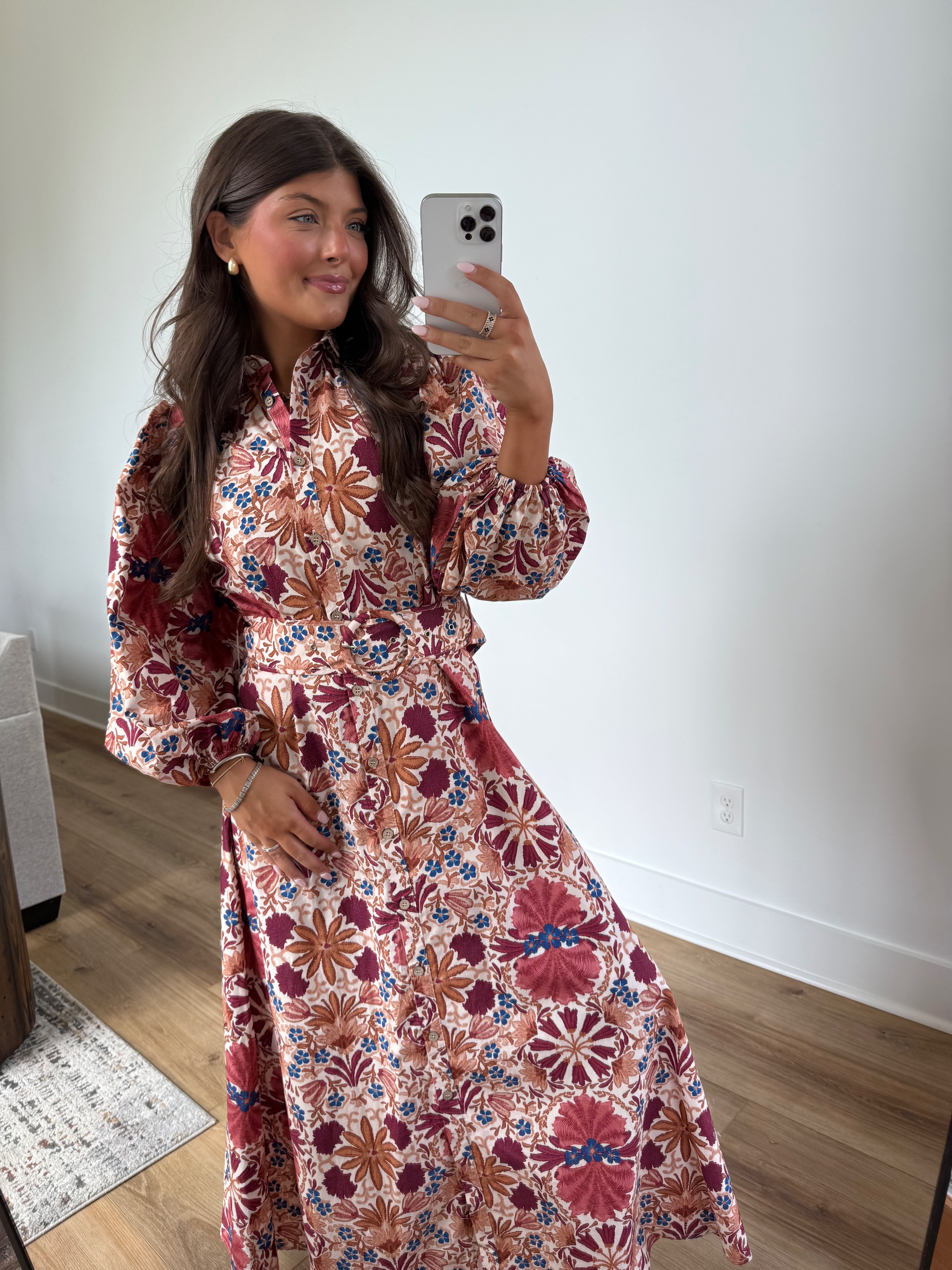 Floral Maxi Dress: Autumn Garden