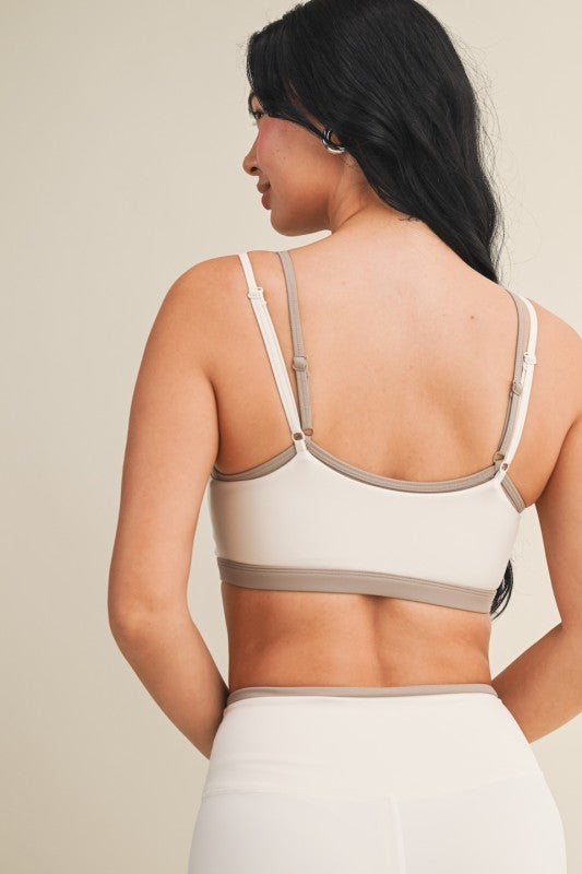 Layered Sports Bra (Cream Combo)
