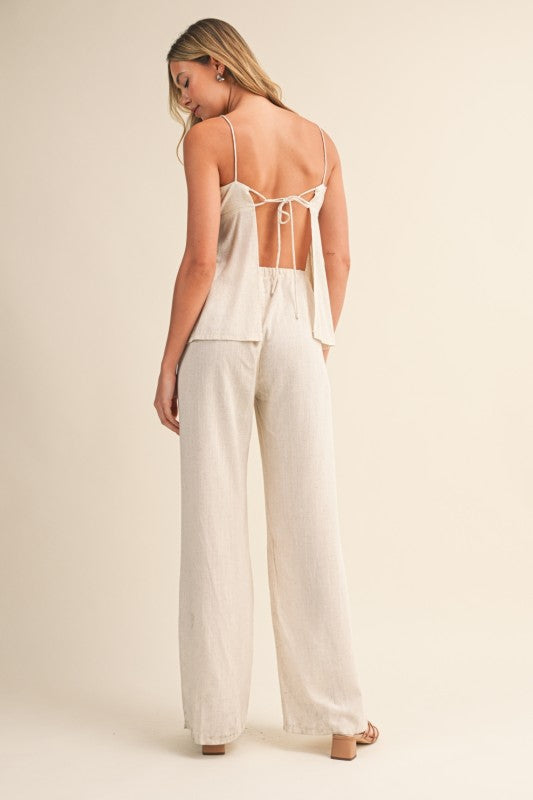 Linen Sands Jumpsuit