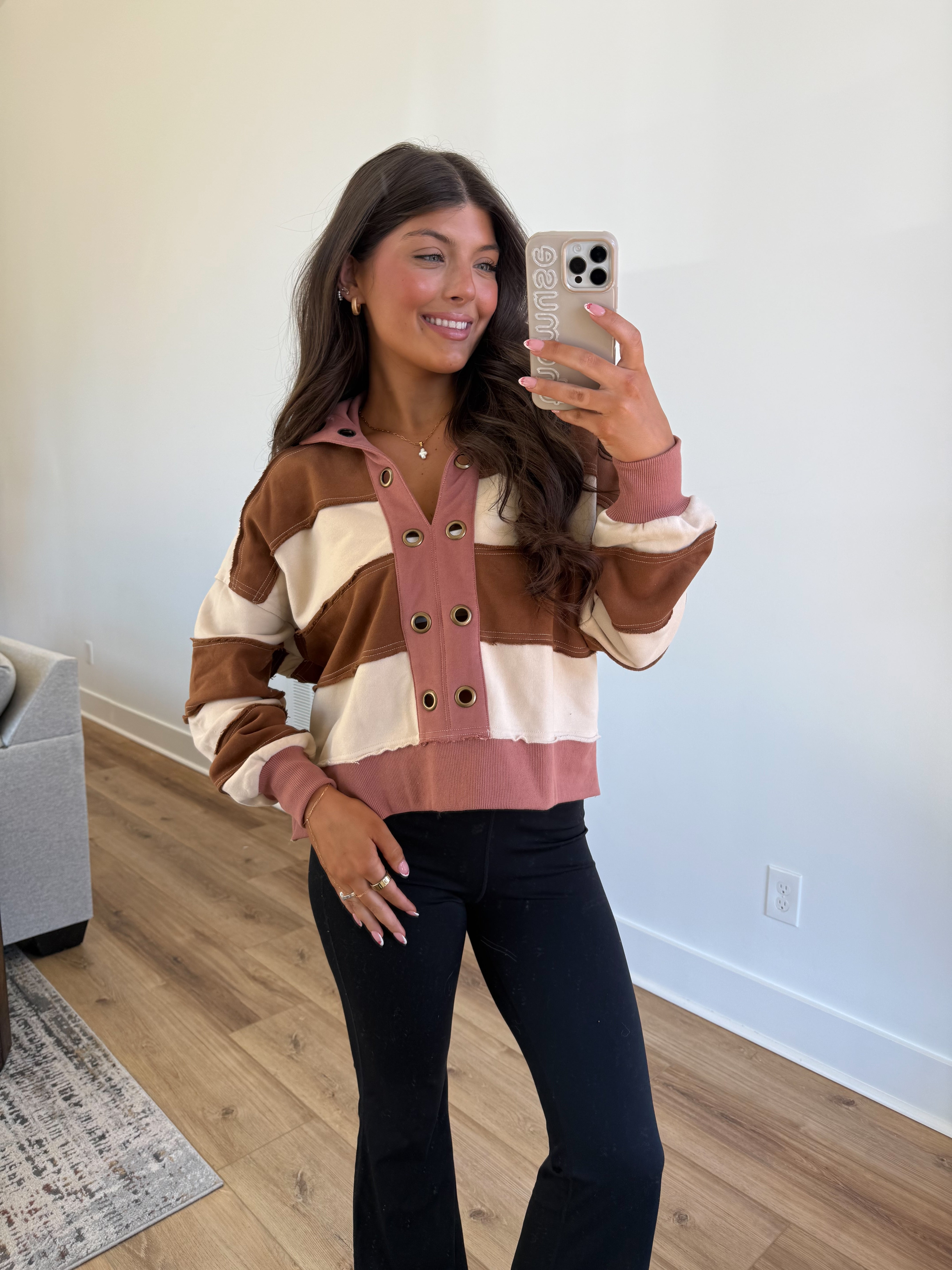 The All-Star Stripe Pullover (Burnt Orange)