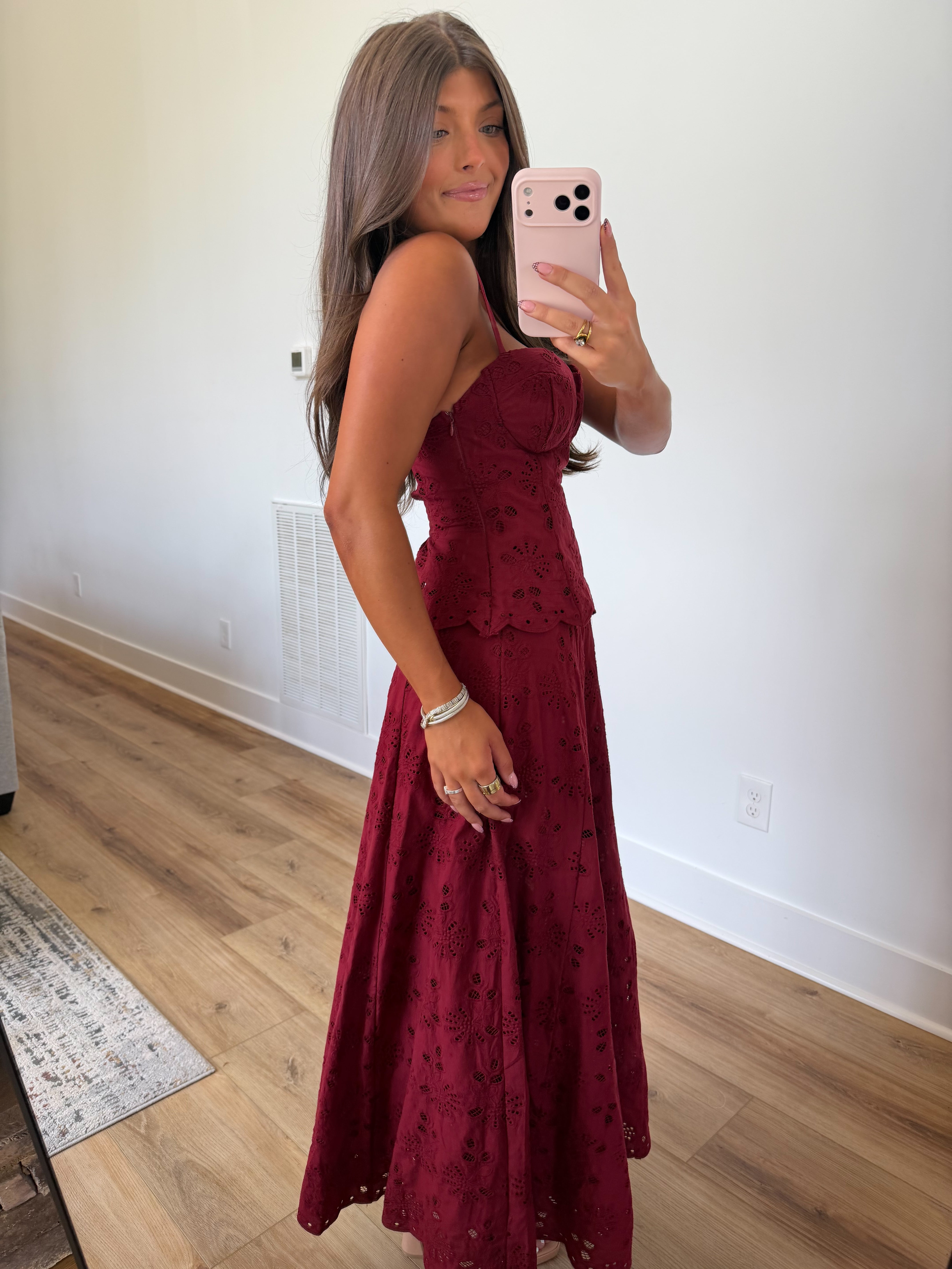 Easton Eyelet Set (Burgundy)