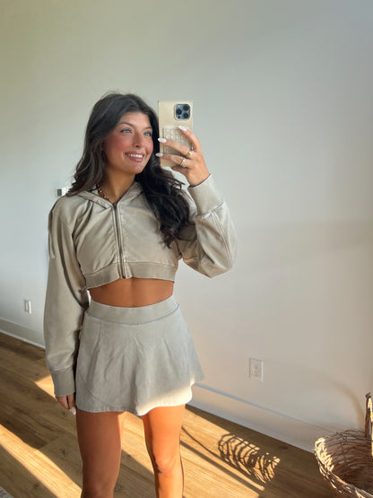 Beige Callie Skort Set