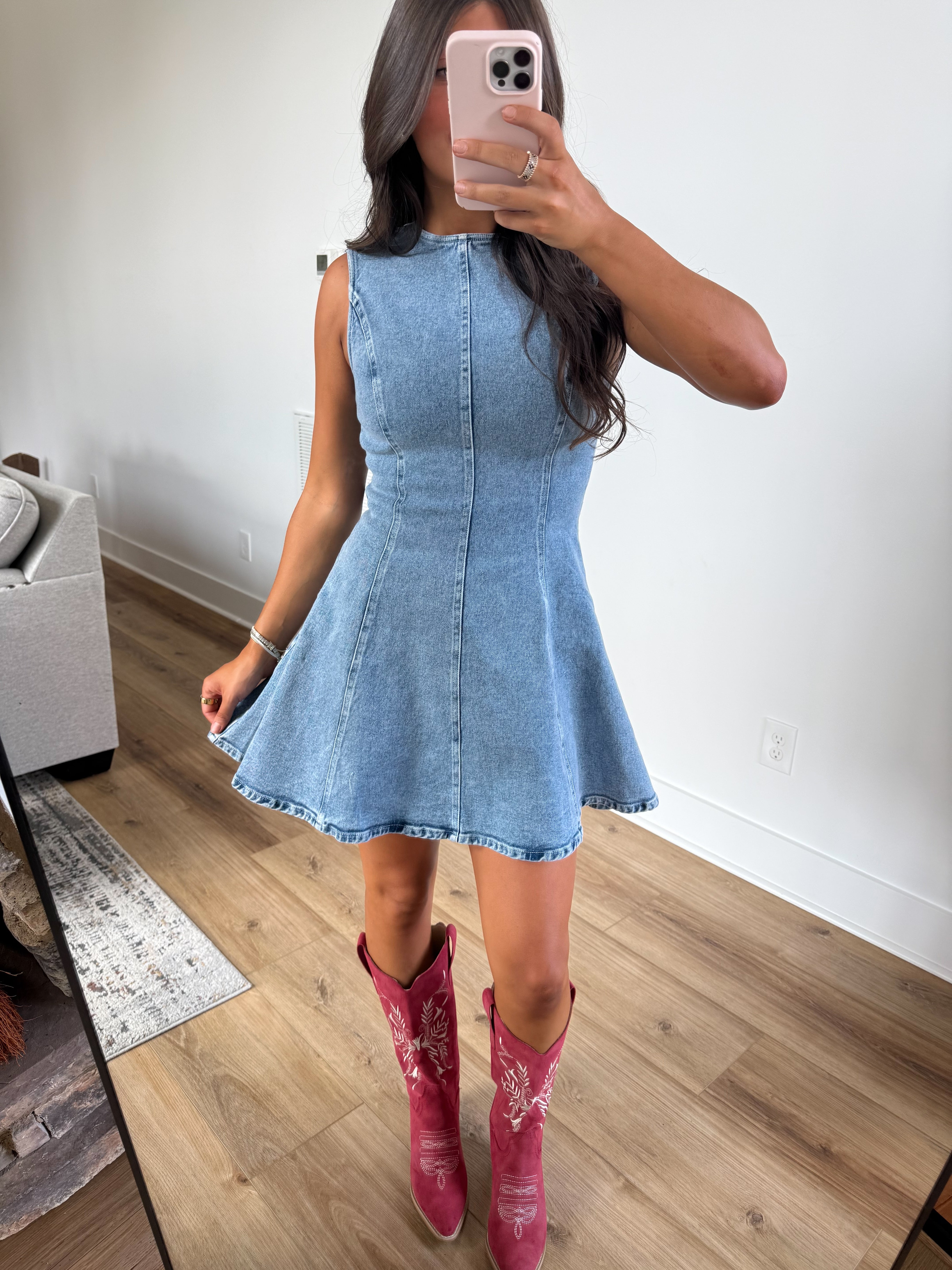 Sweet on You Dress (Denim)