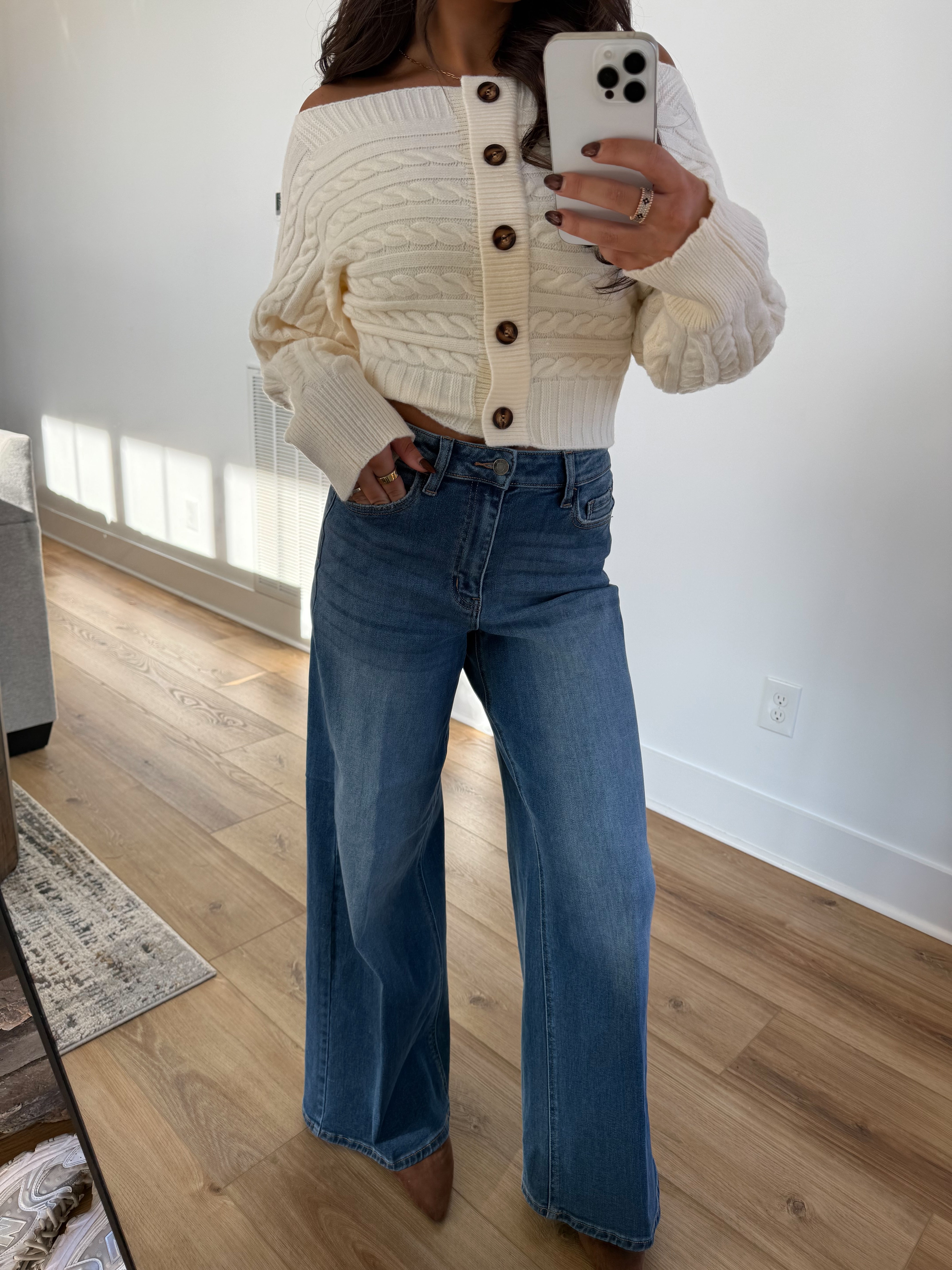 High Rise Wide Leg Jeans