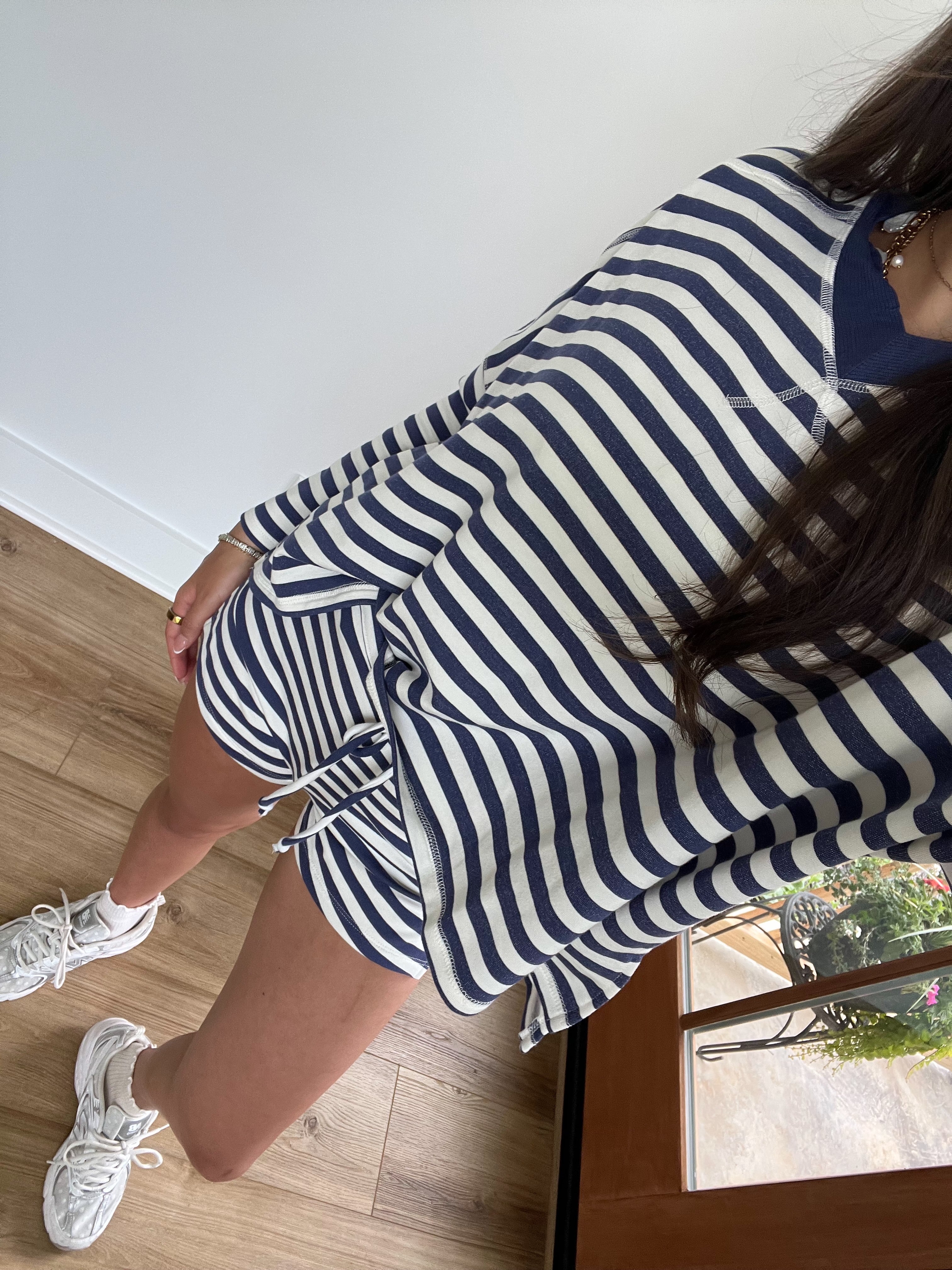 Travel Day Stripe Set (Navy)