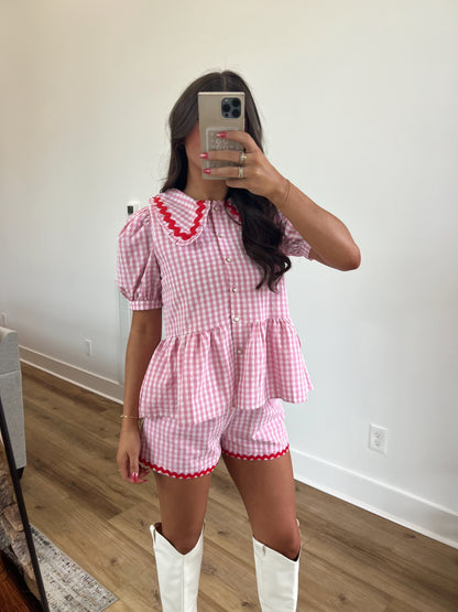 Sweetheart Gingham Set (Restock)