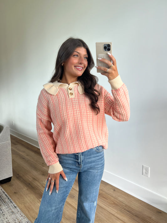 Baby Pink Button Blouse