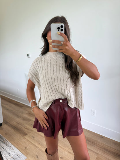 Ivy Cable Knit Top