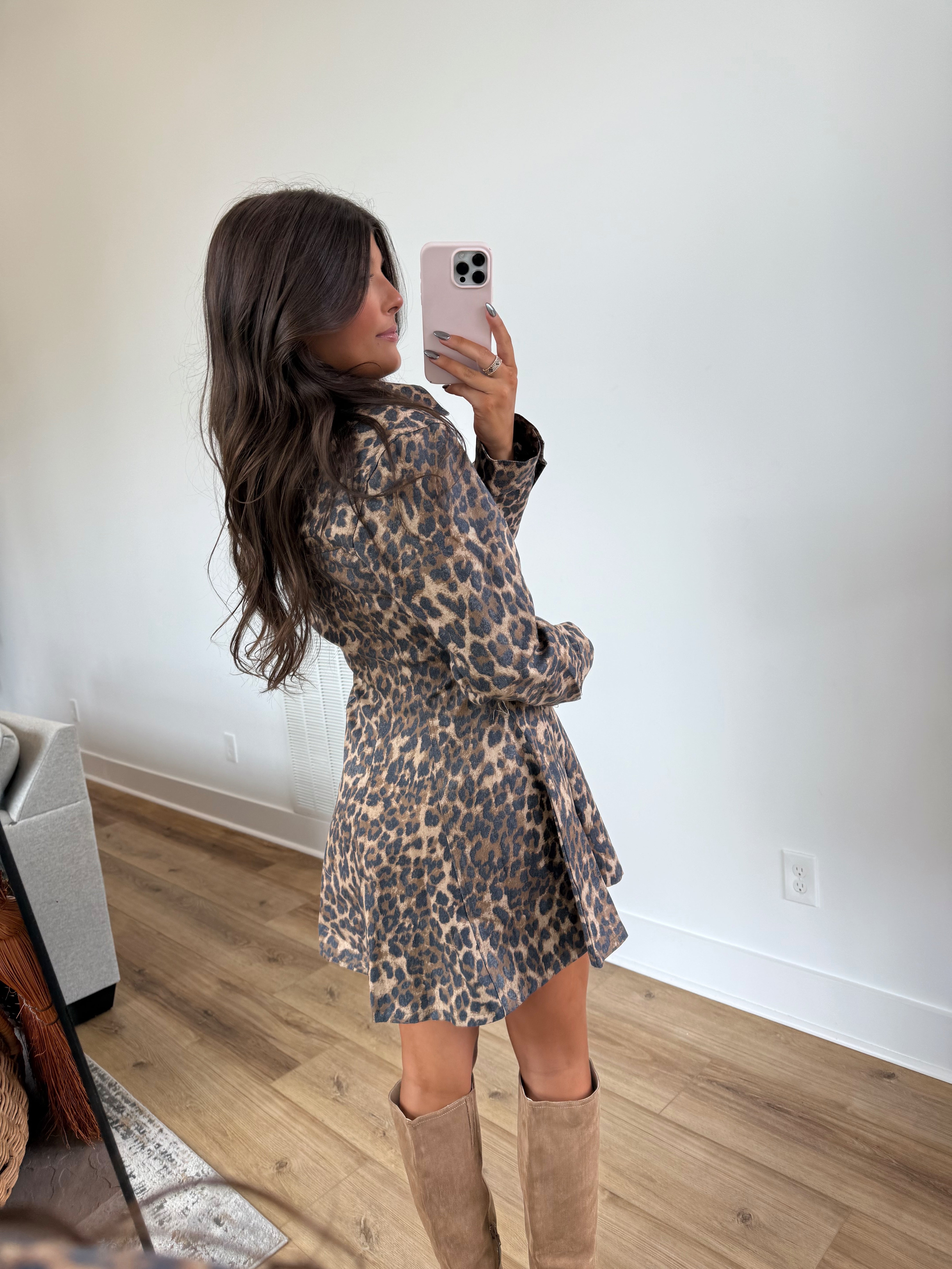 Cheetah Flare Mini Dress