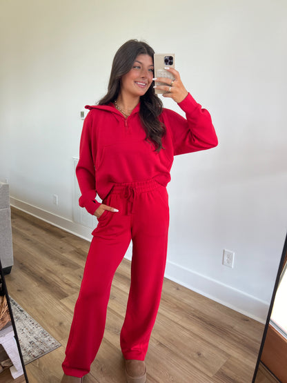 Cherry Red Lounge Set