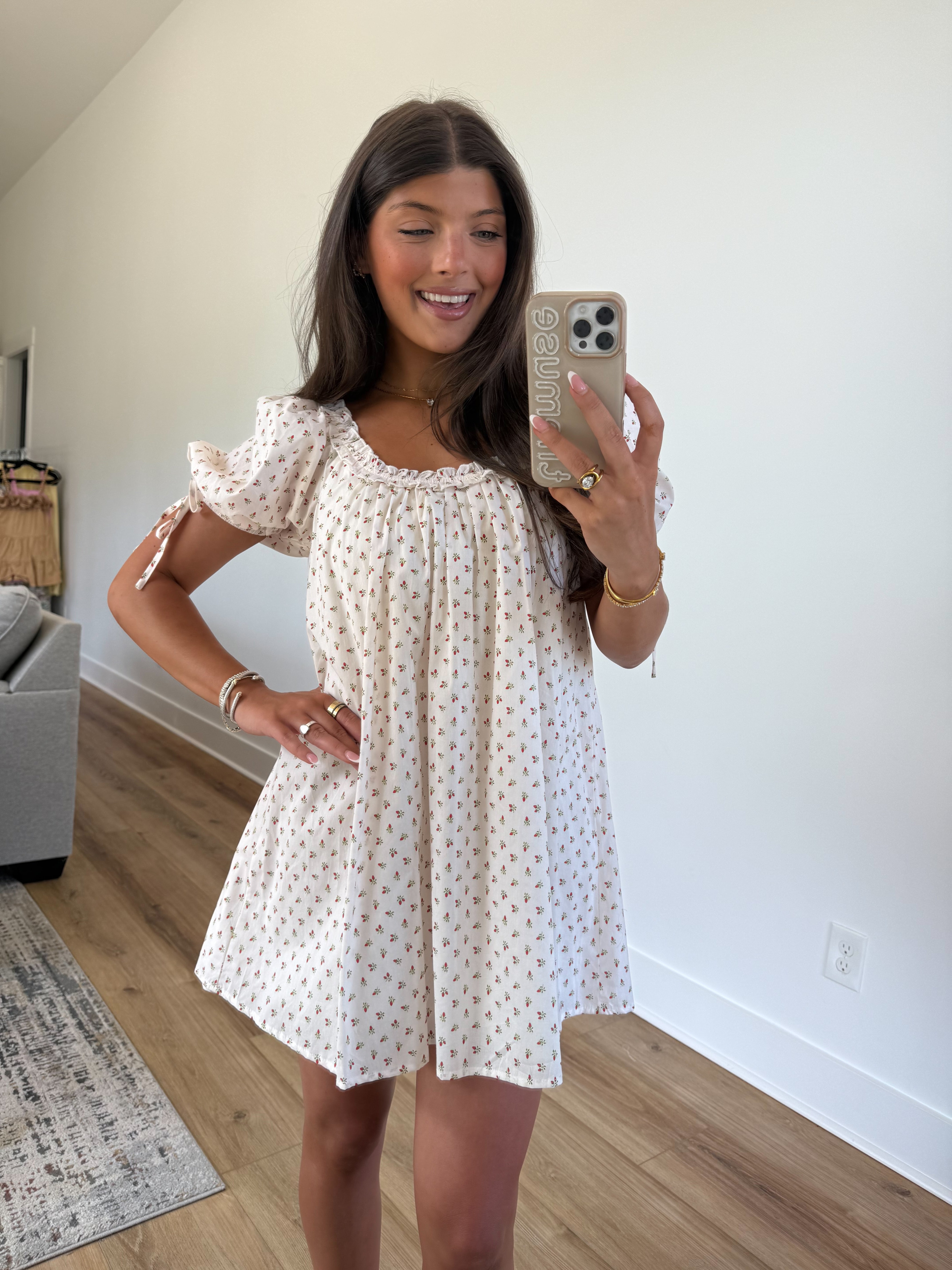 Strawberry Babydoll Dress (Restock)