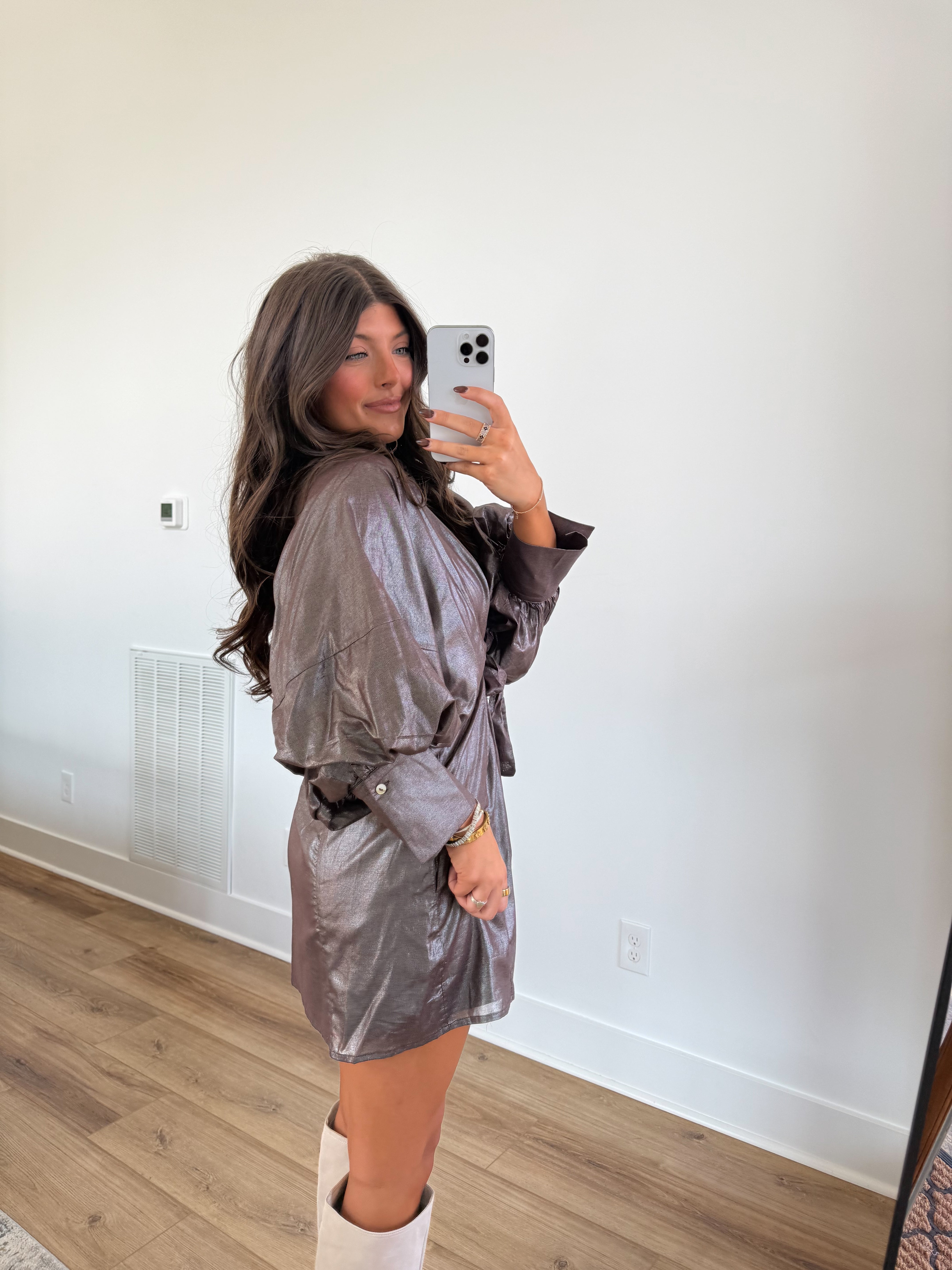 The Bronze Aura Dress