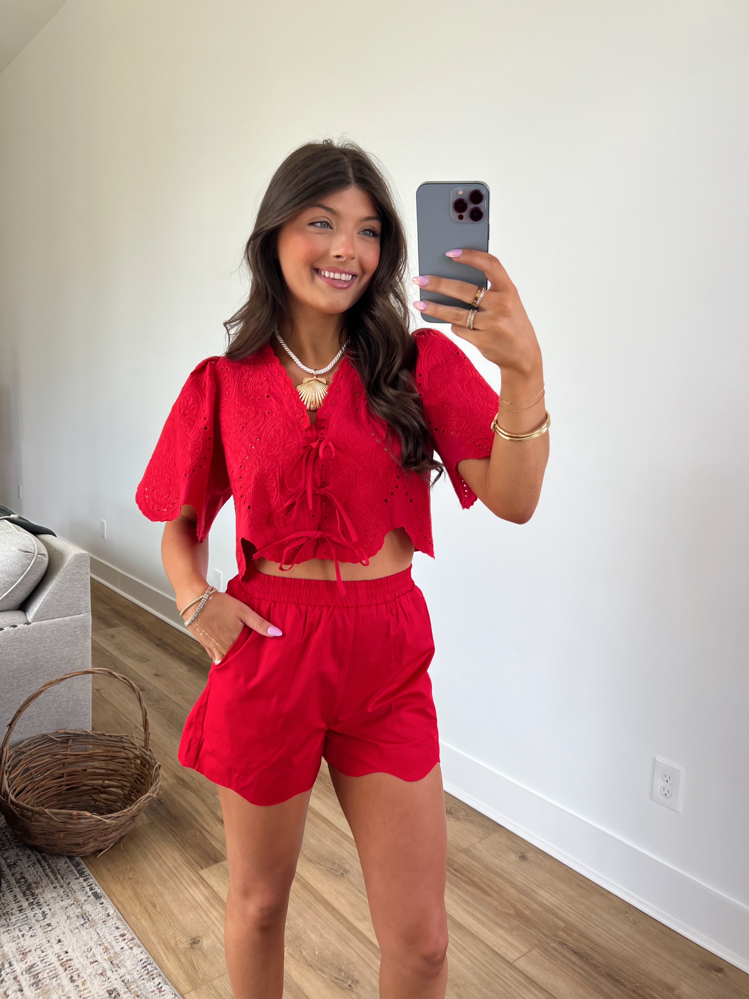 Red Reef Shorts Set