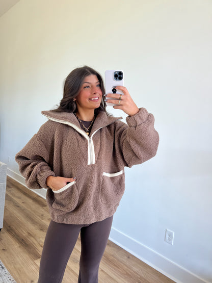 Brown Sugar Sherpa Pullover