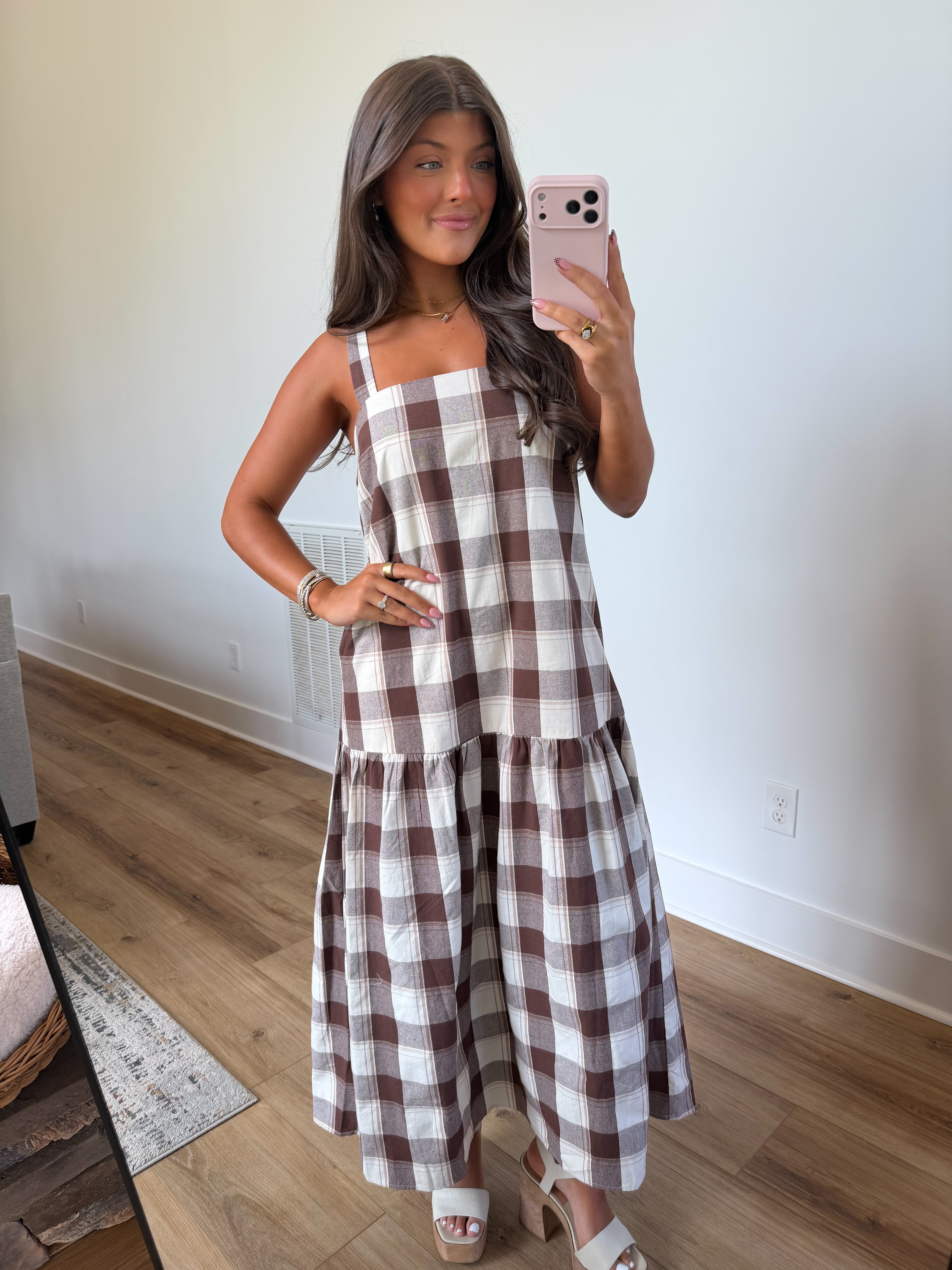 Arista Gingham Midi