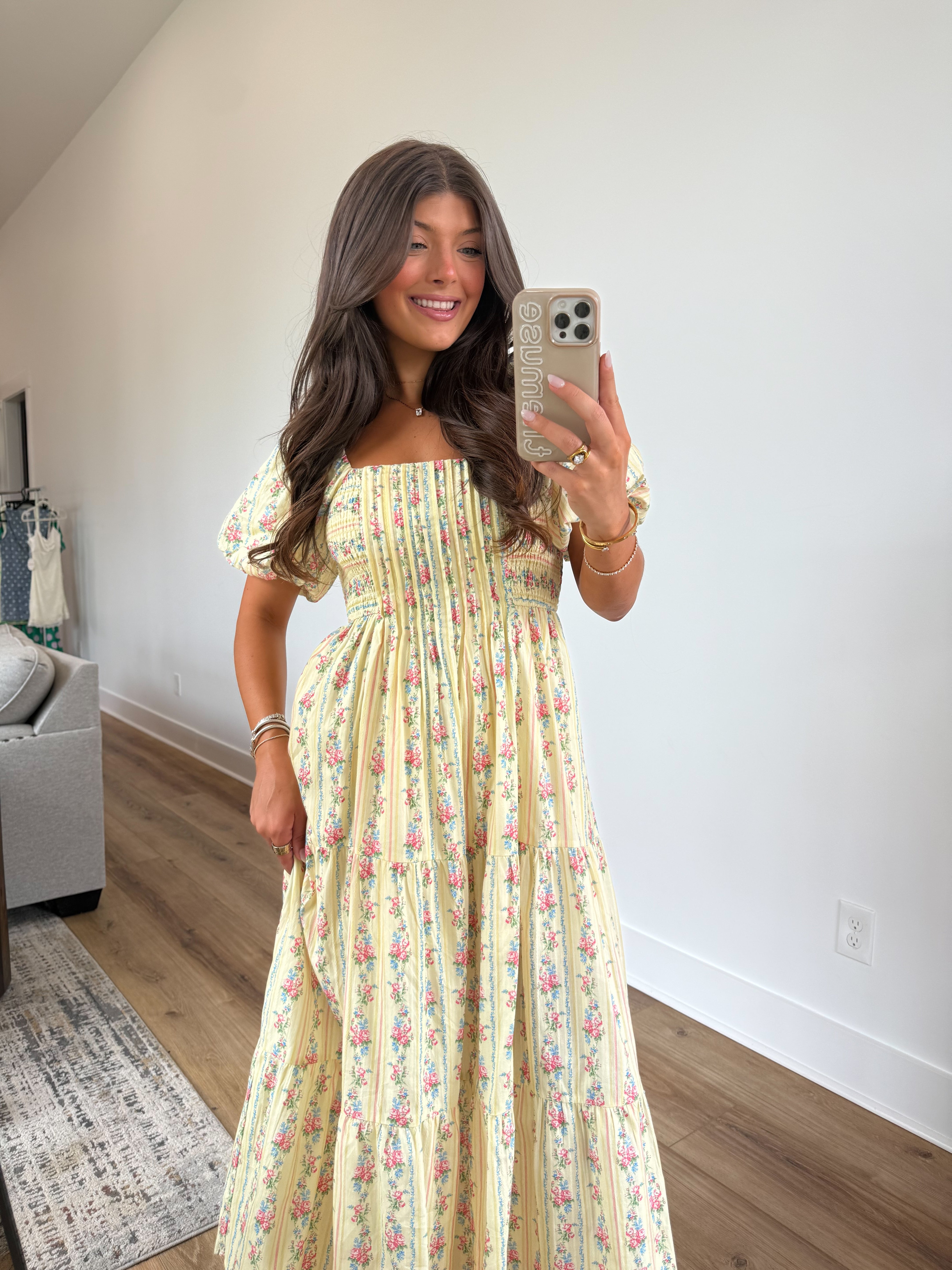 Caroline Puff Sleeve Dress