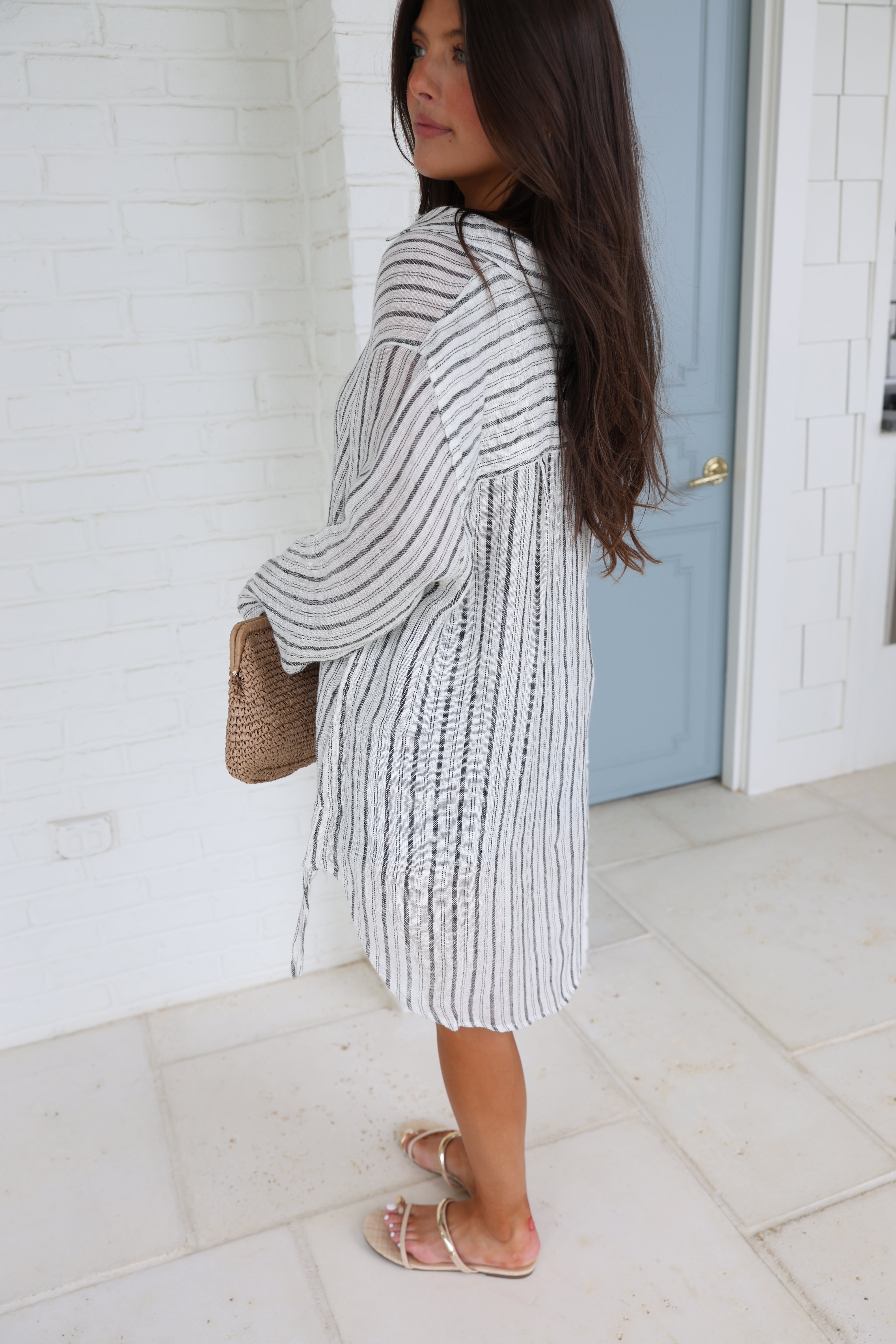 Linen Stripes Blouse