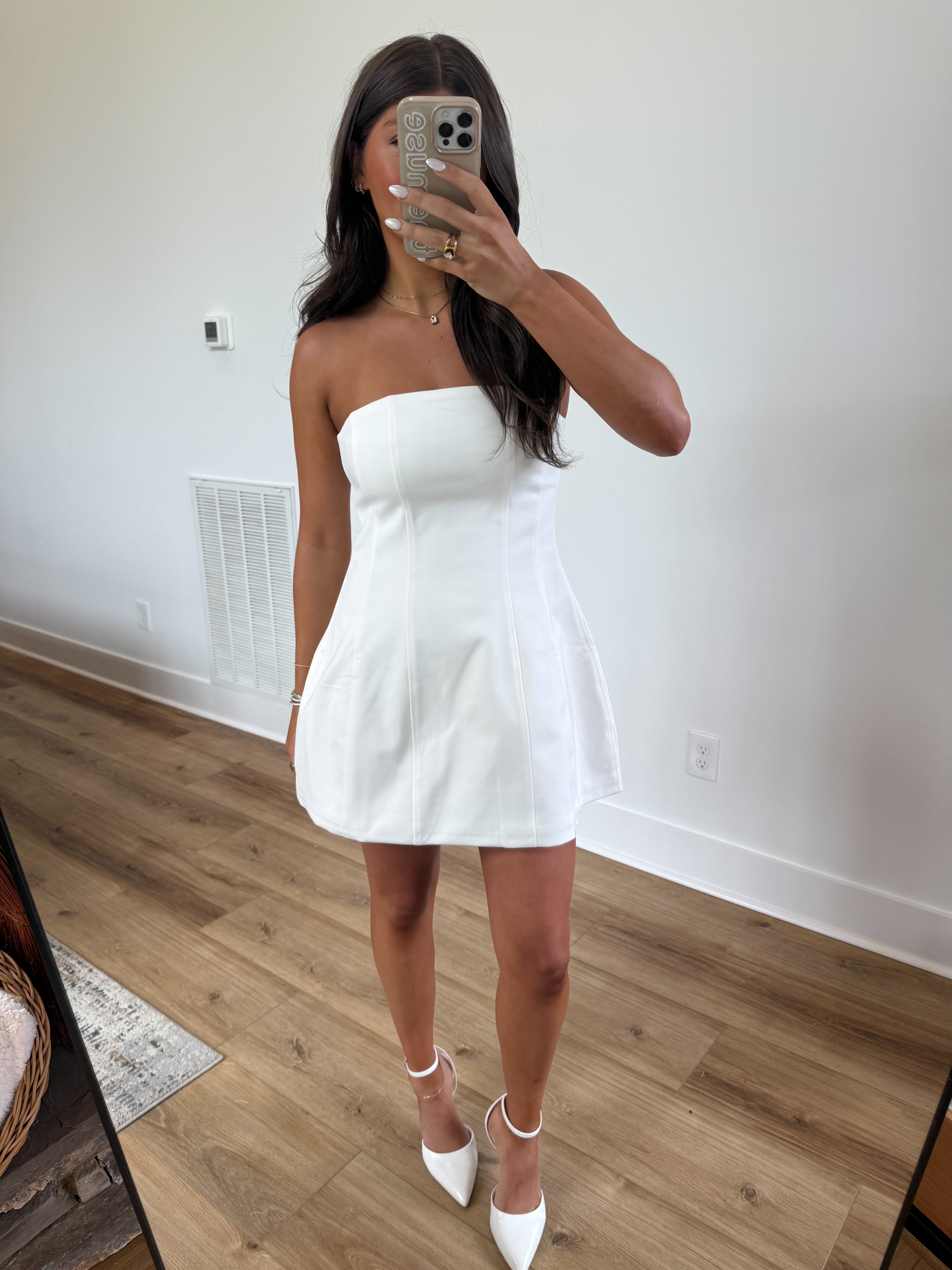 Classic Lined Mini Dress